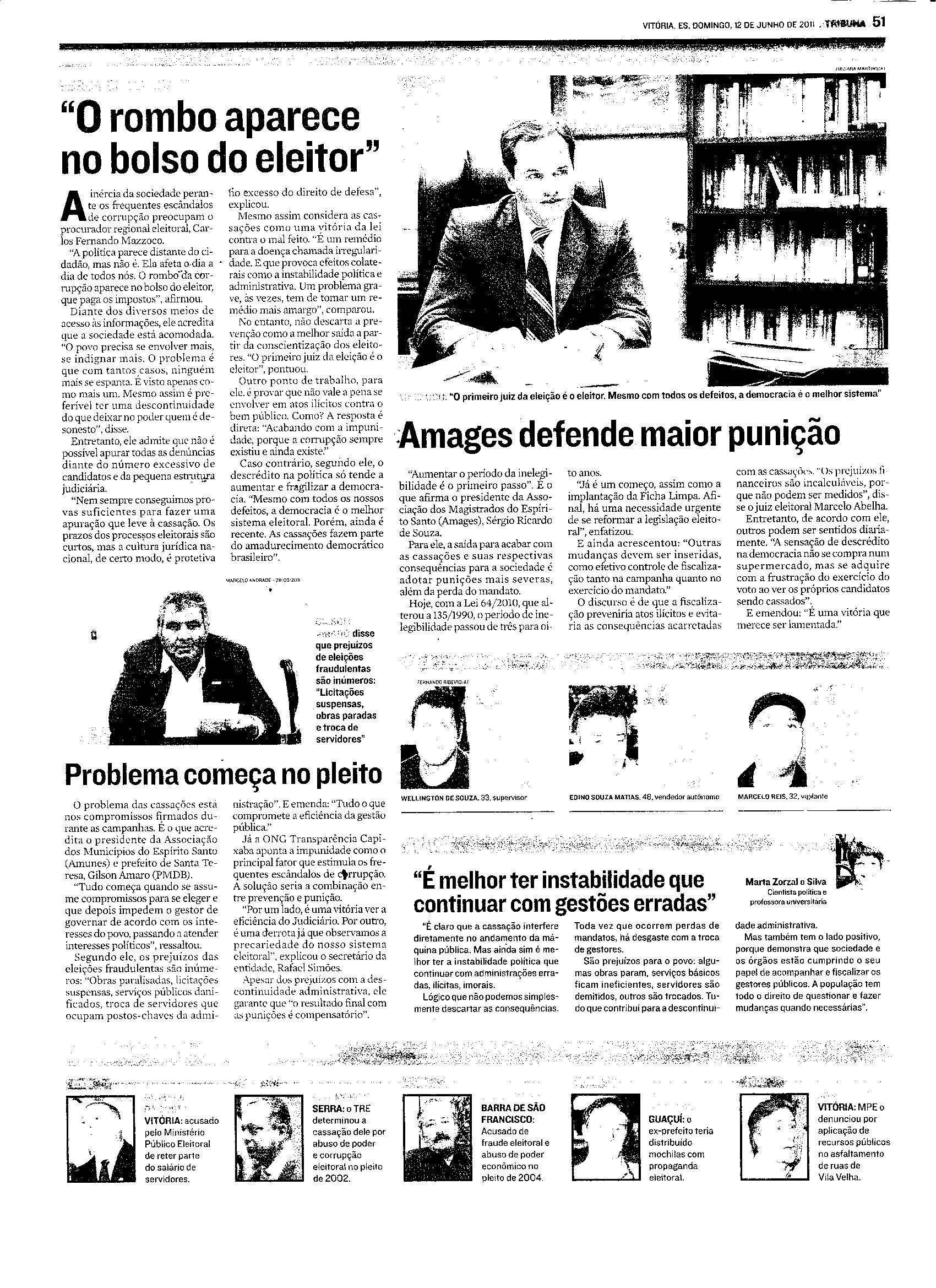 ´ O rombo aparece no bolso do eleitor´ 
