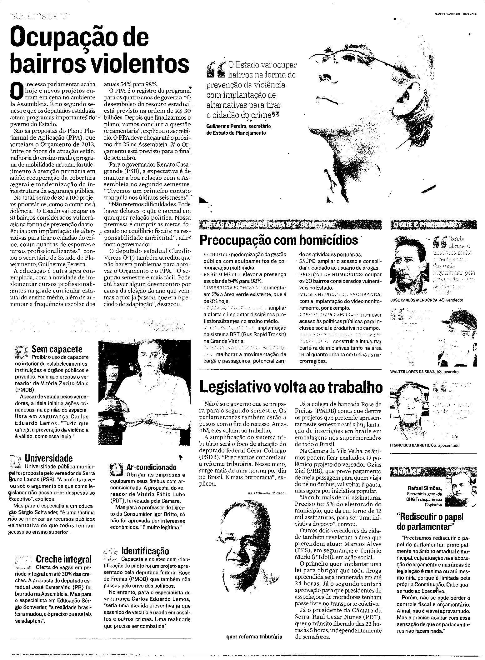 (Continuação) Políticos barram boas propostas - Projetos de Lei