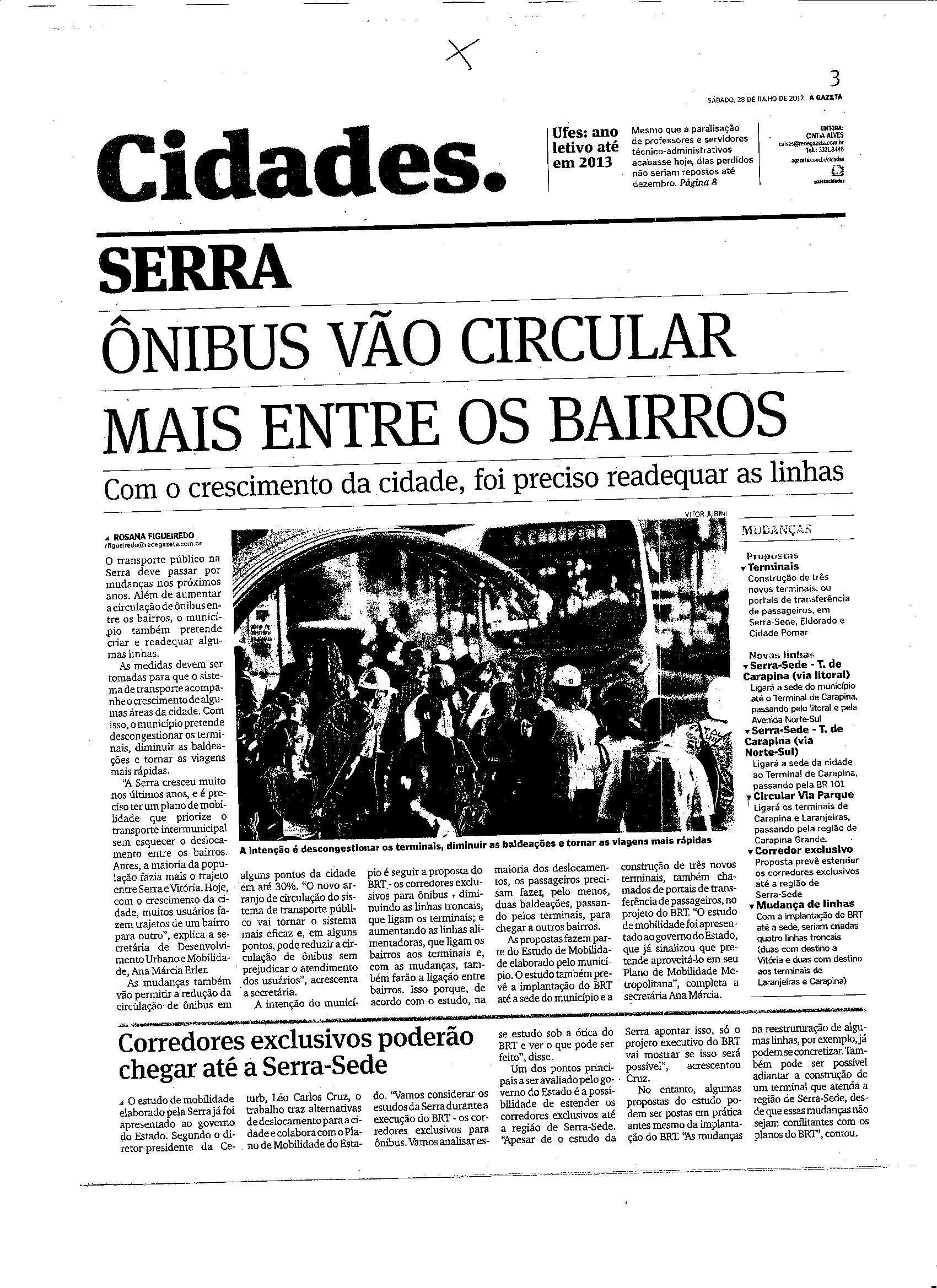 Ônibus vão circular mais entre os bairros