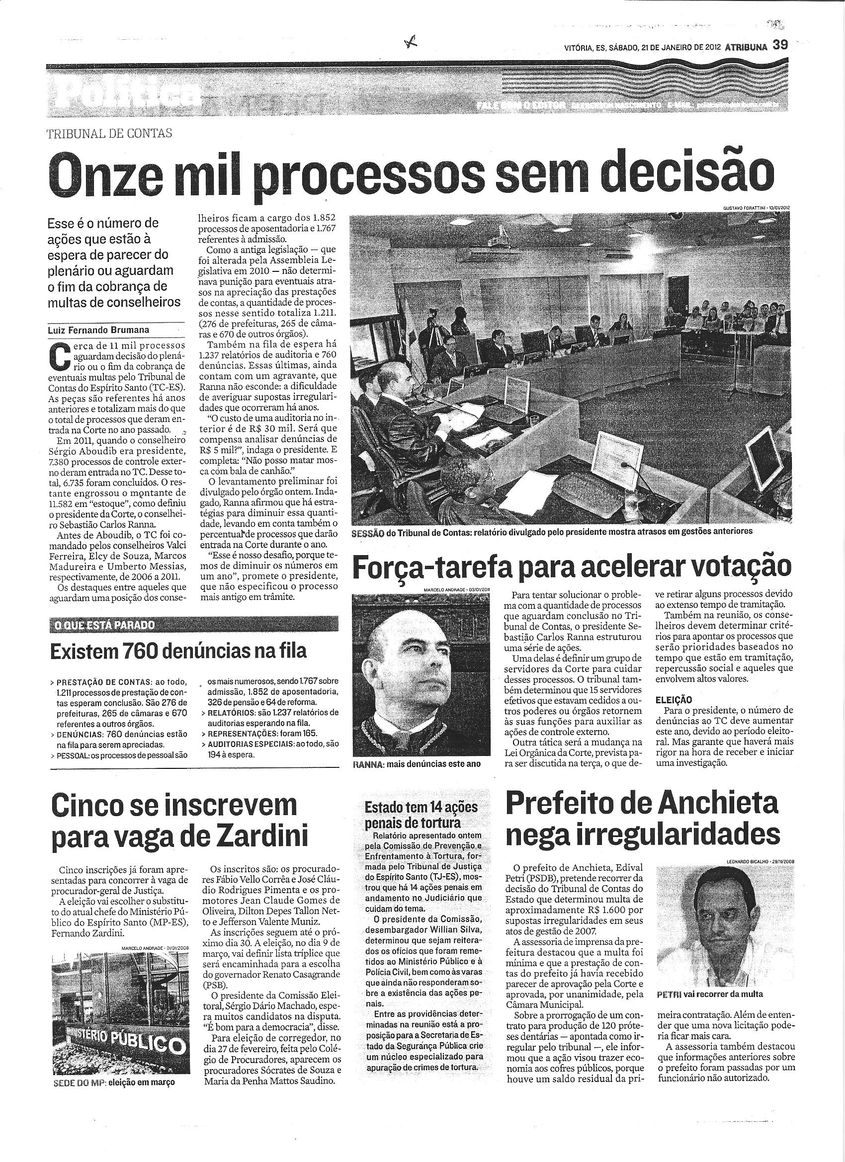 Onze mil processos sem decisão