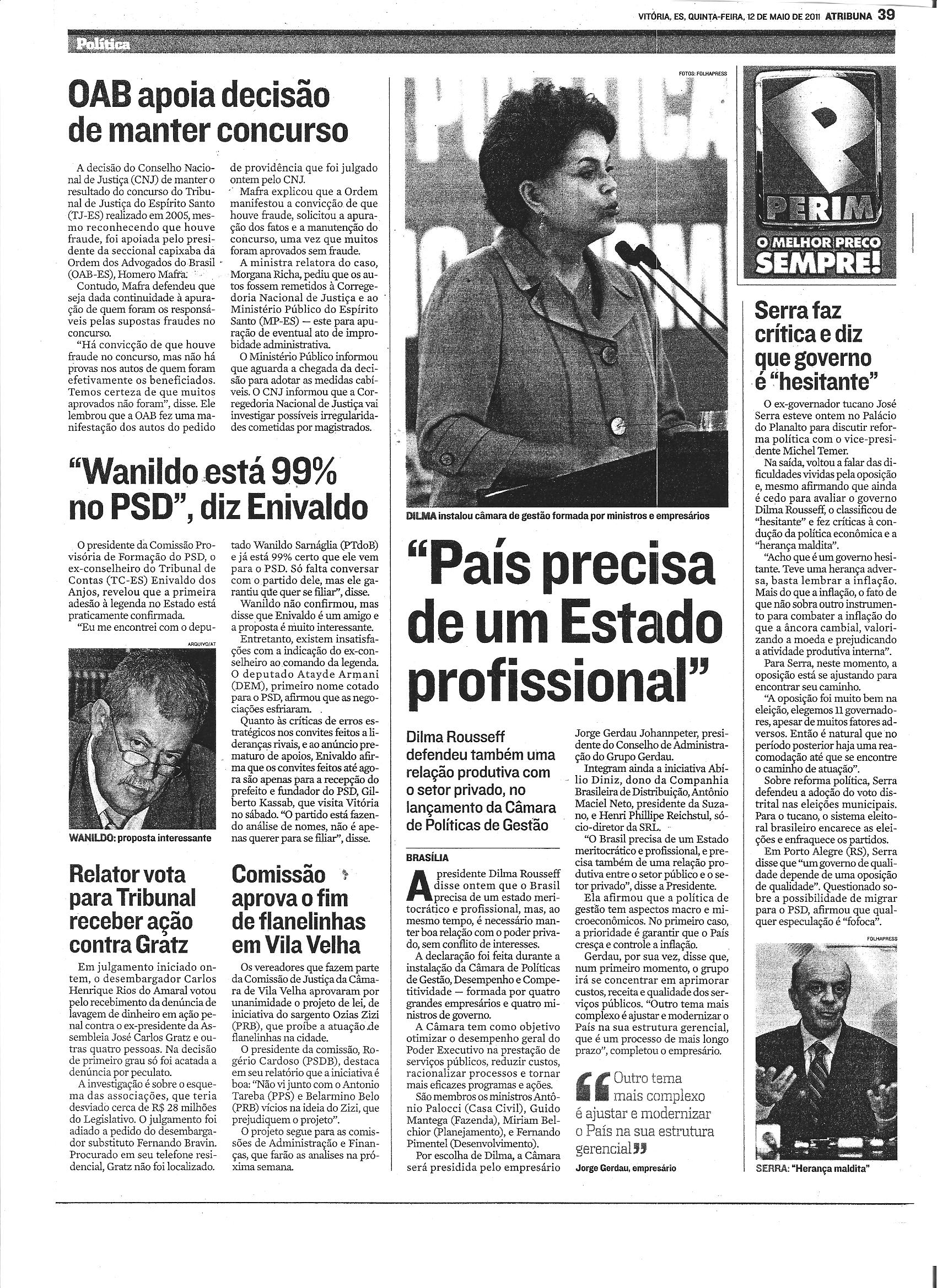 ´País precisa de um Estado profissional´