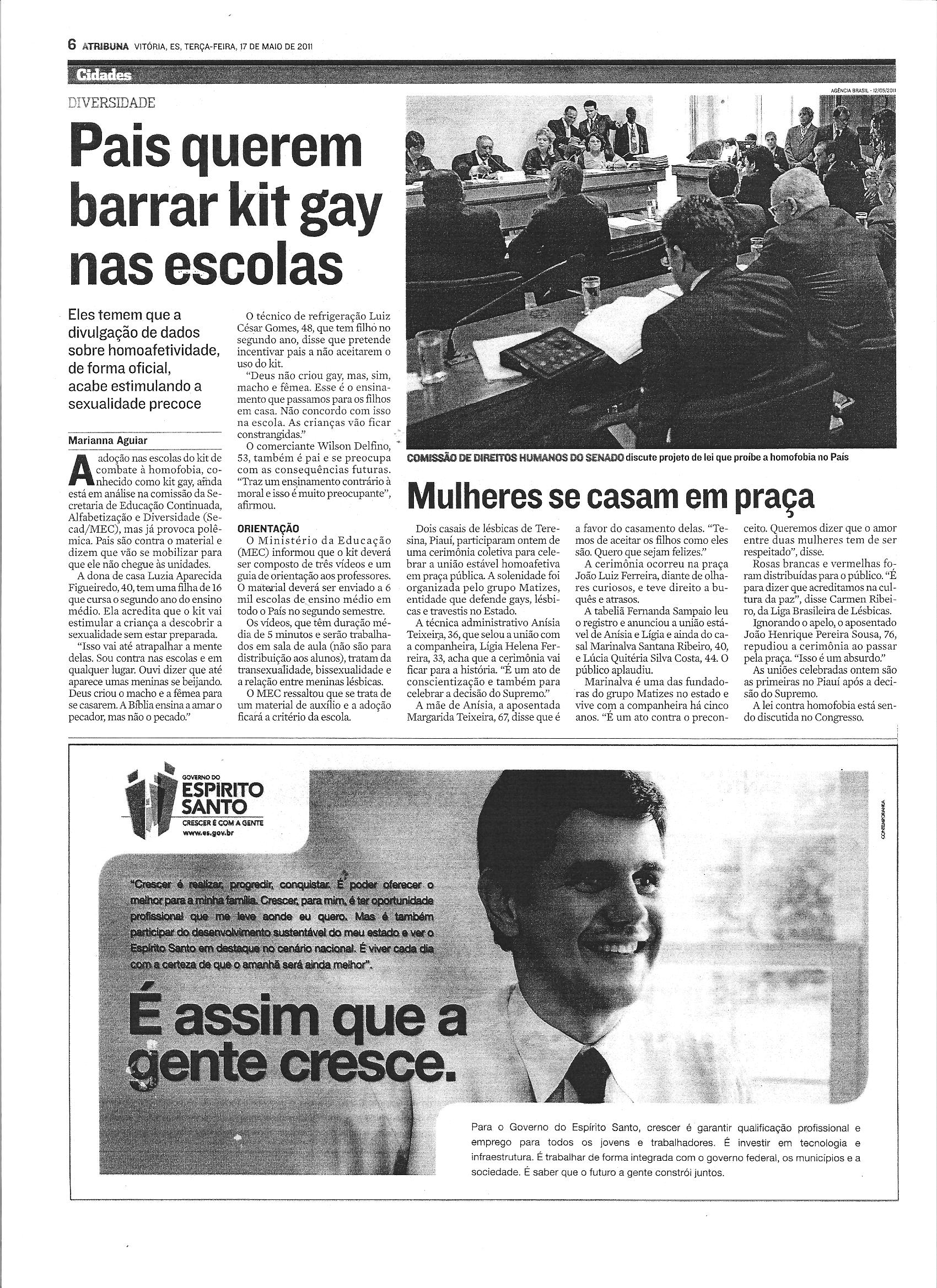 Pais querem barrar Kit Gay nas escolas