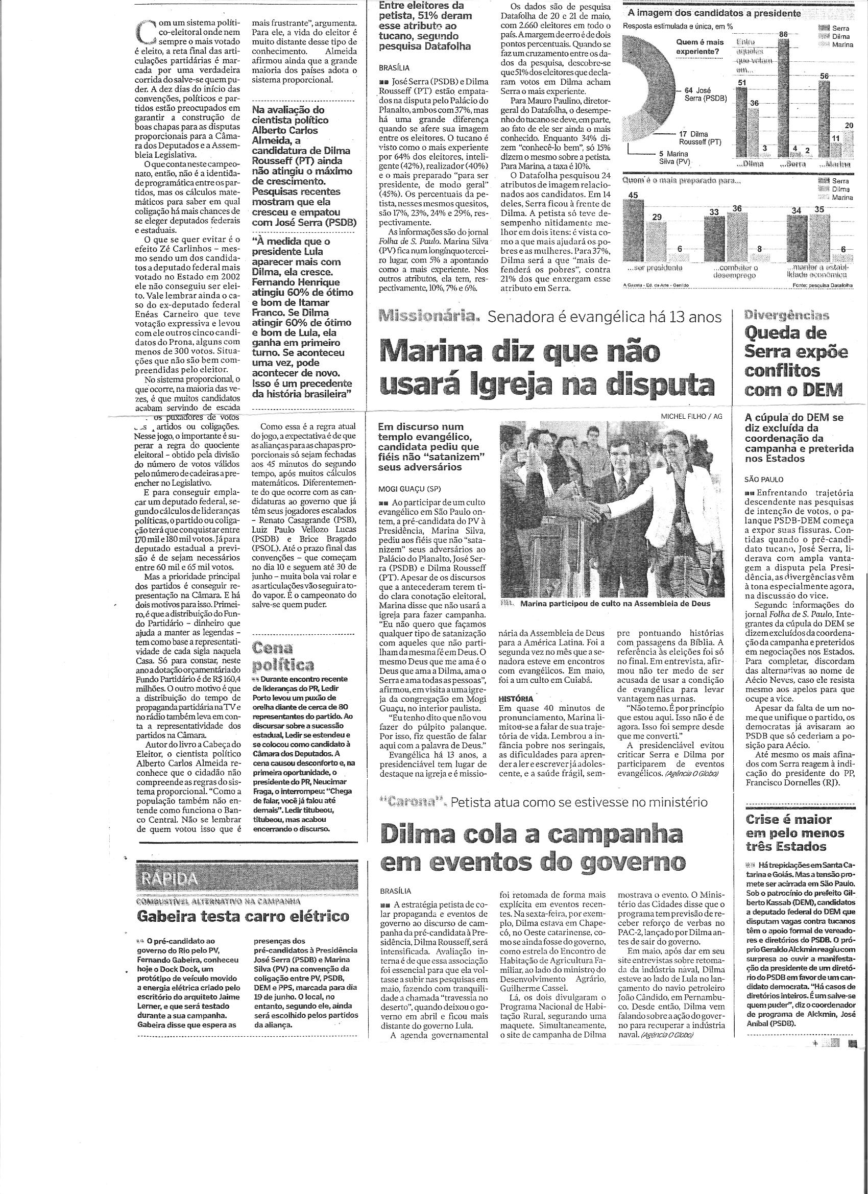 Para eleitor de Dilma, Serra é o mais experiente