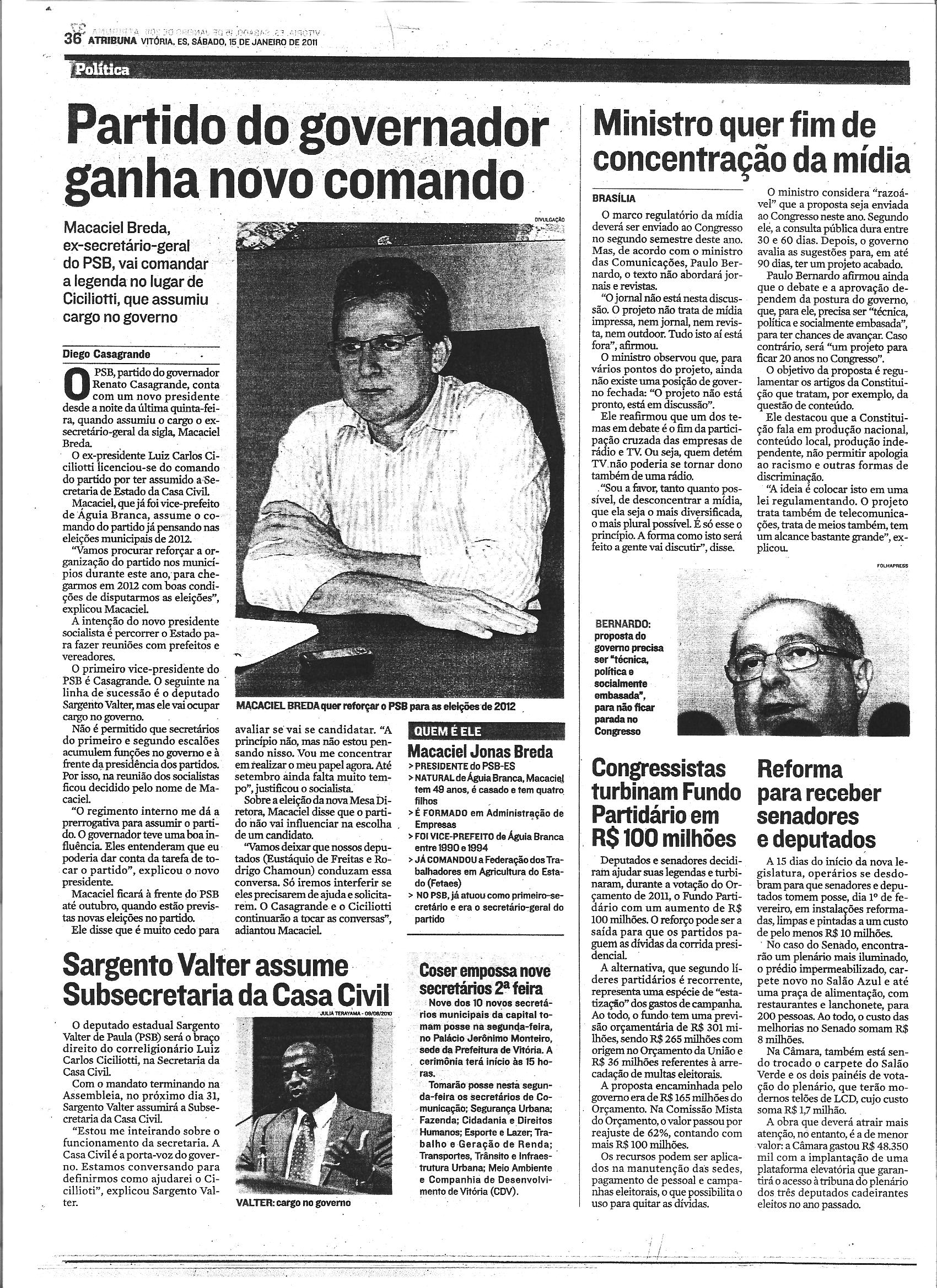 Partido do governador ganha novo comando