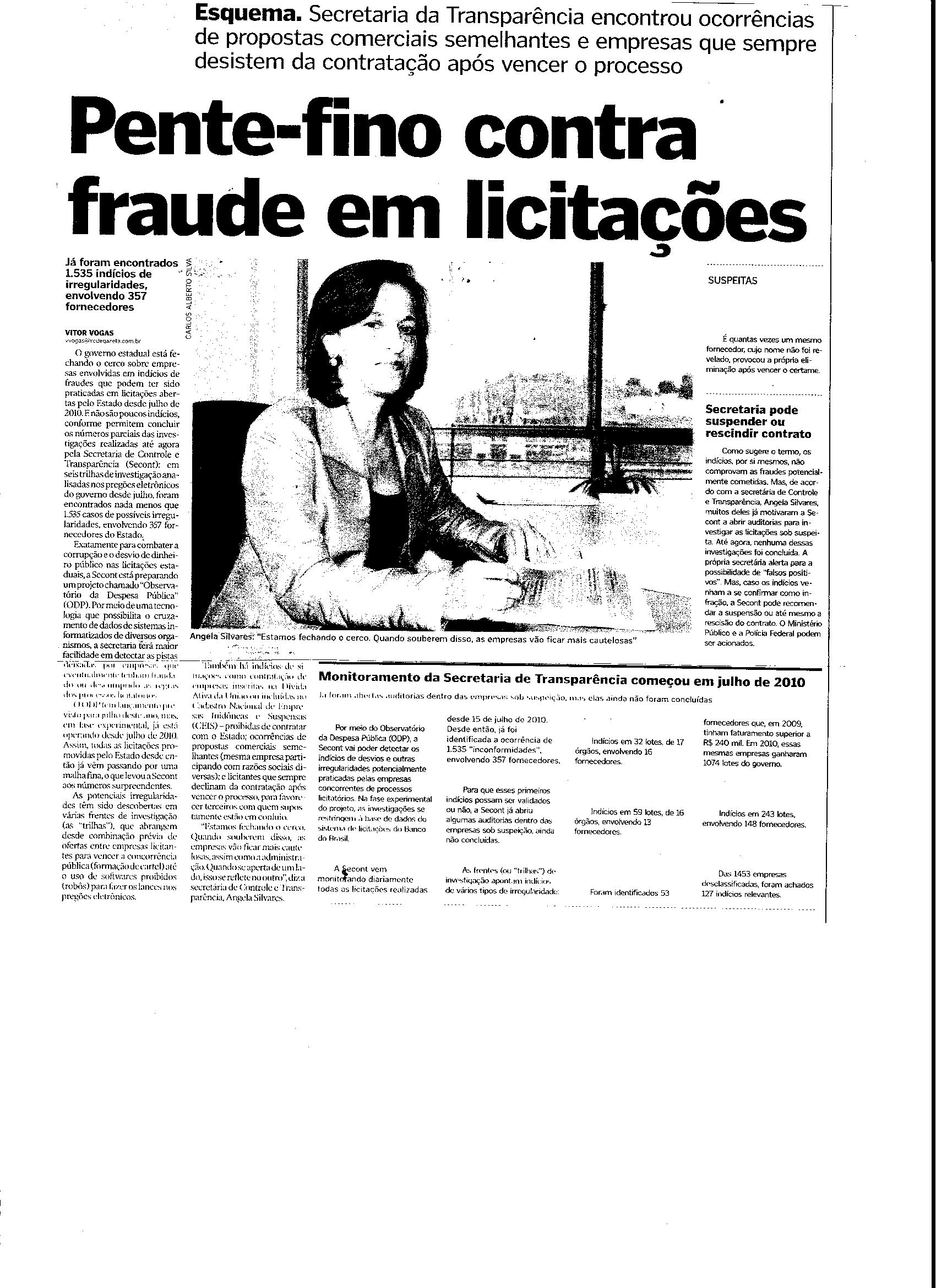 Pente-fino contra fraude em licitações