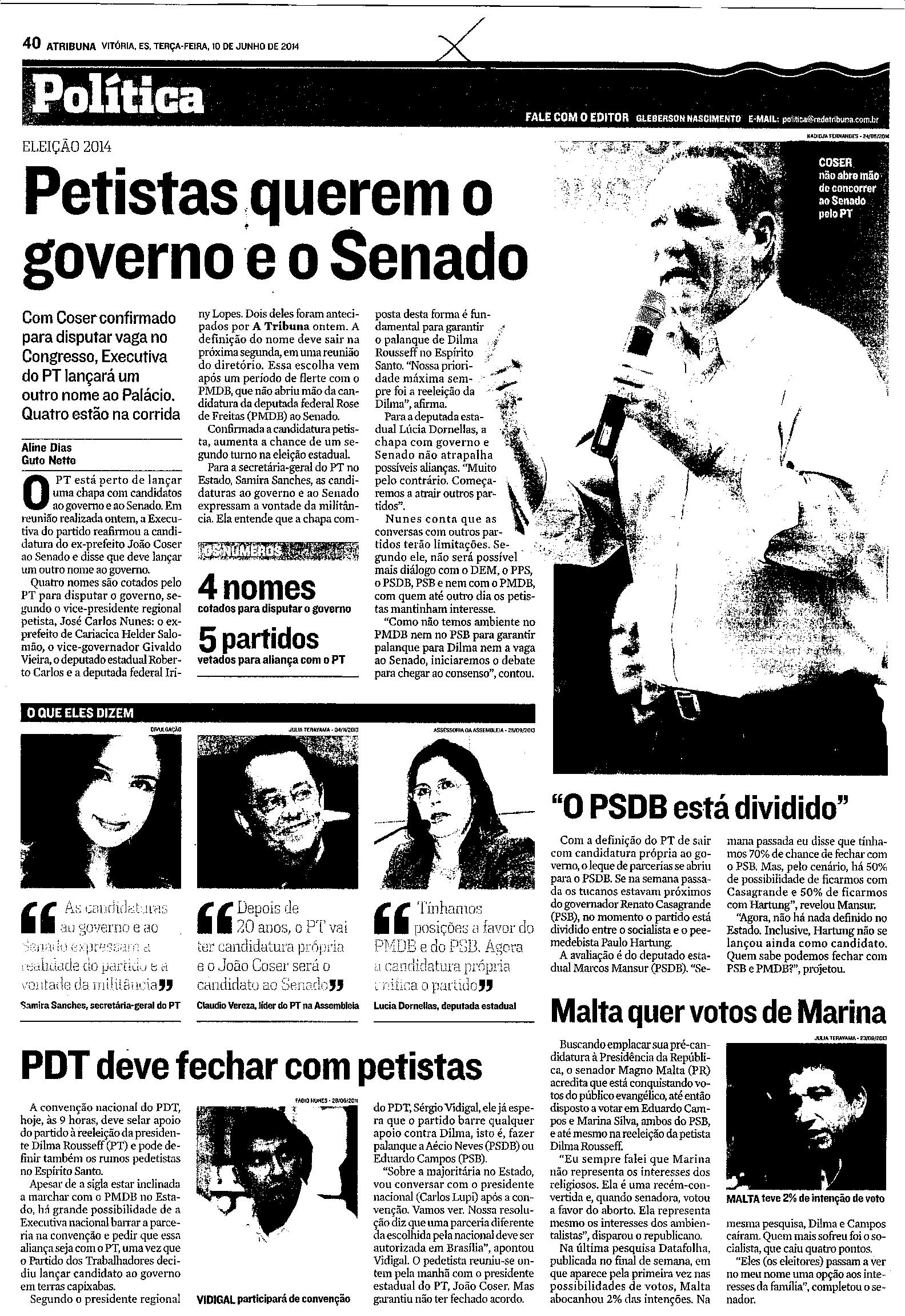 Petistas querem Governo e o Senado