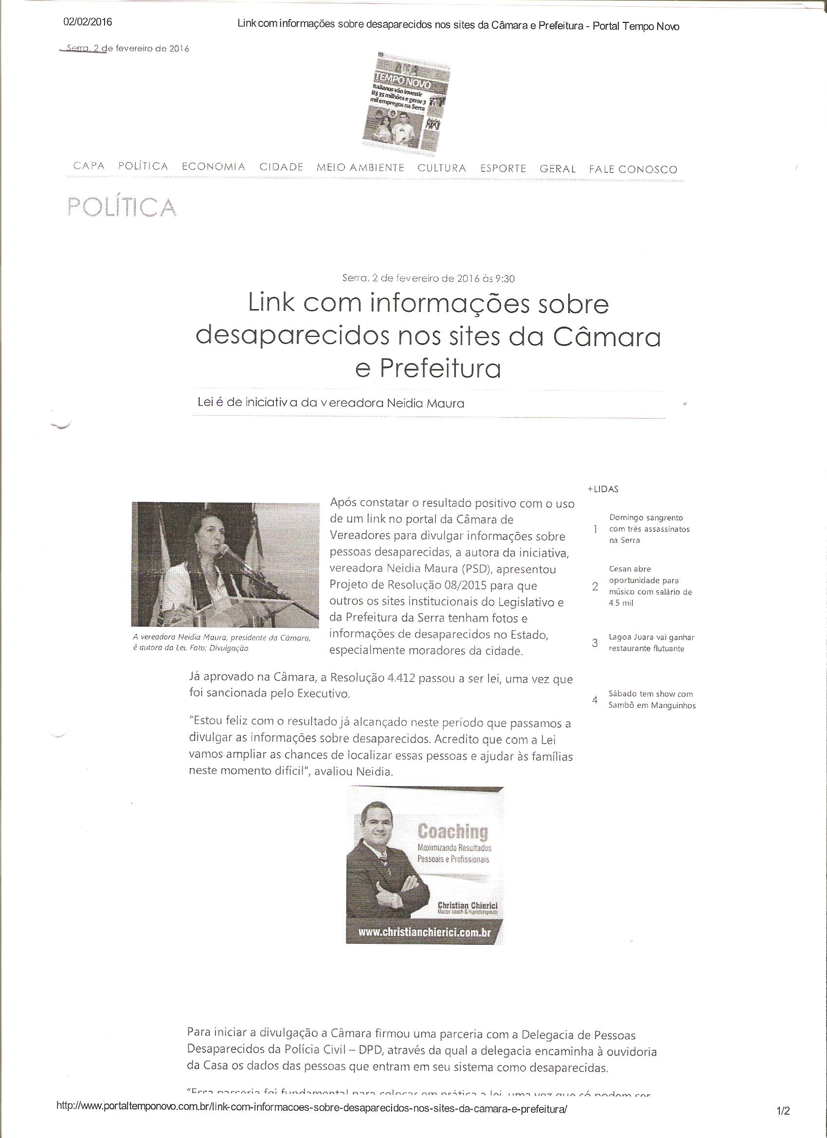 CLIPPING TEMPO NOVO
