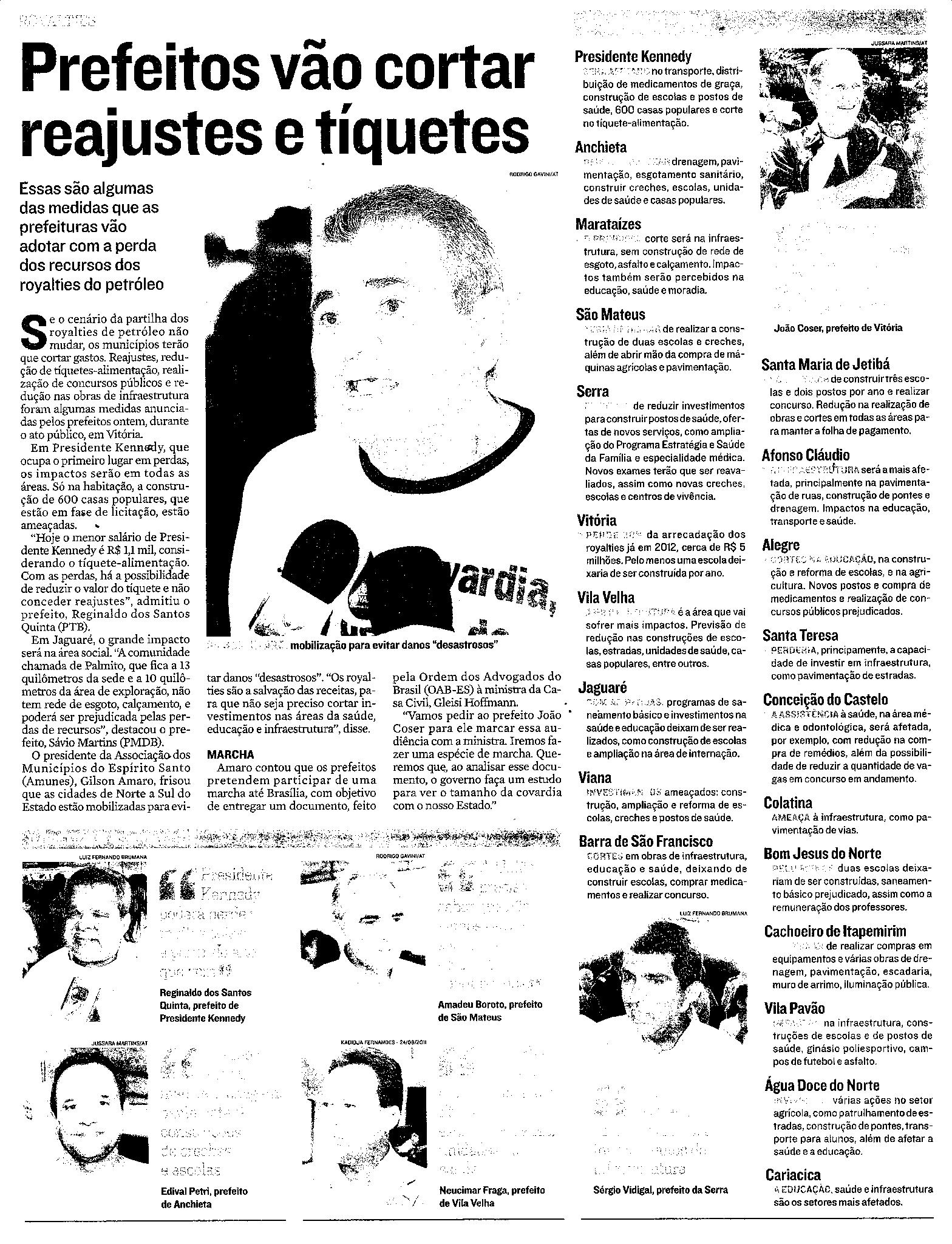 Prefeitos vão cobrar recursos de Dilma