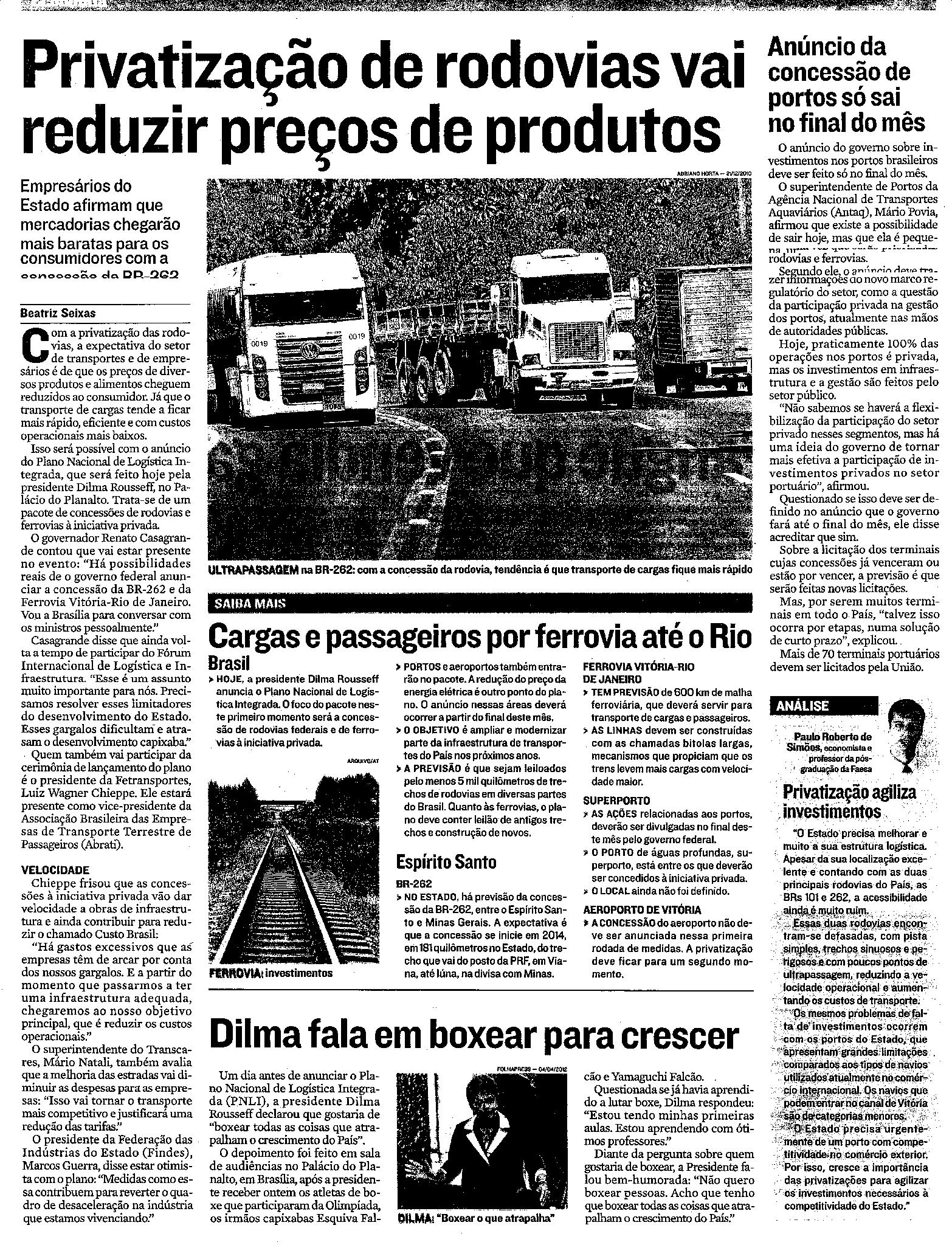 Privatização da BR 101