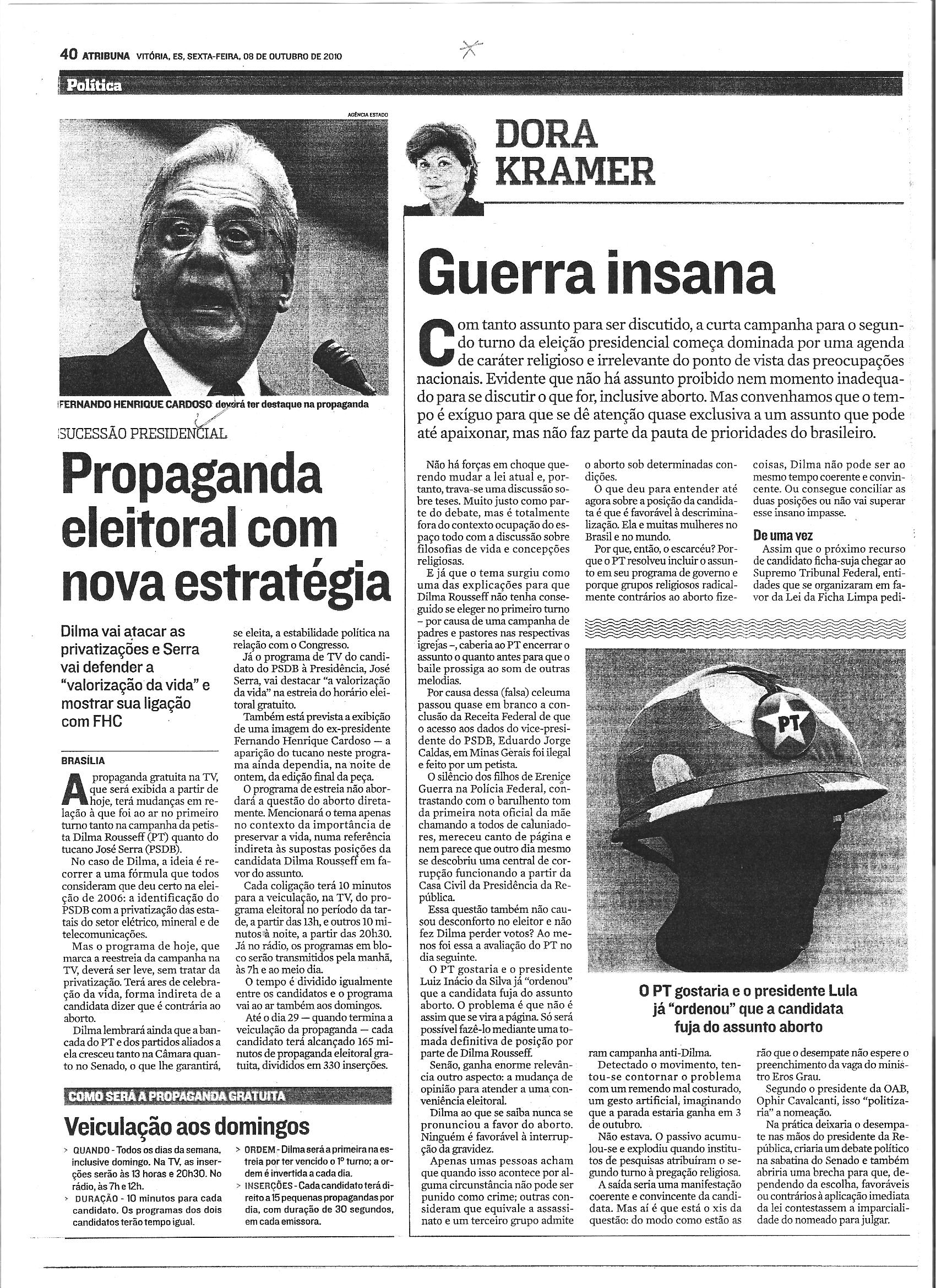Propaganda eleitoral com nova estratégia