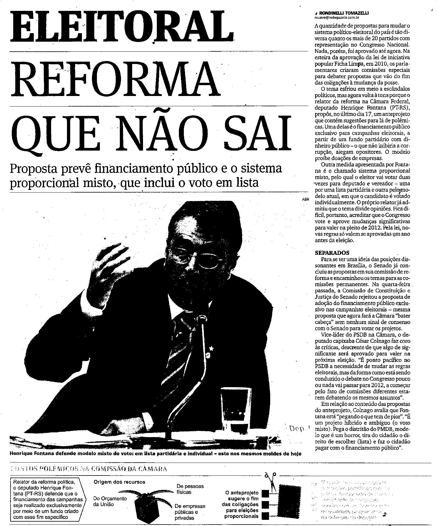 Reforma Política - Reforma que não sai