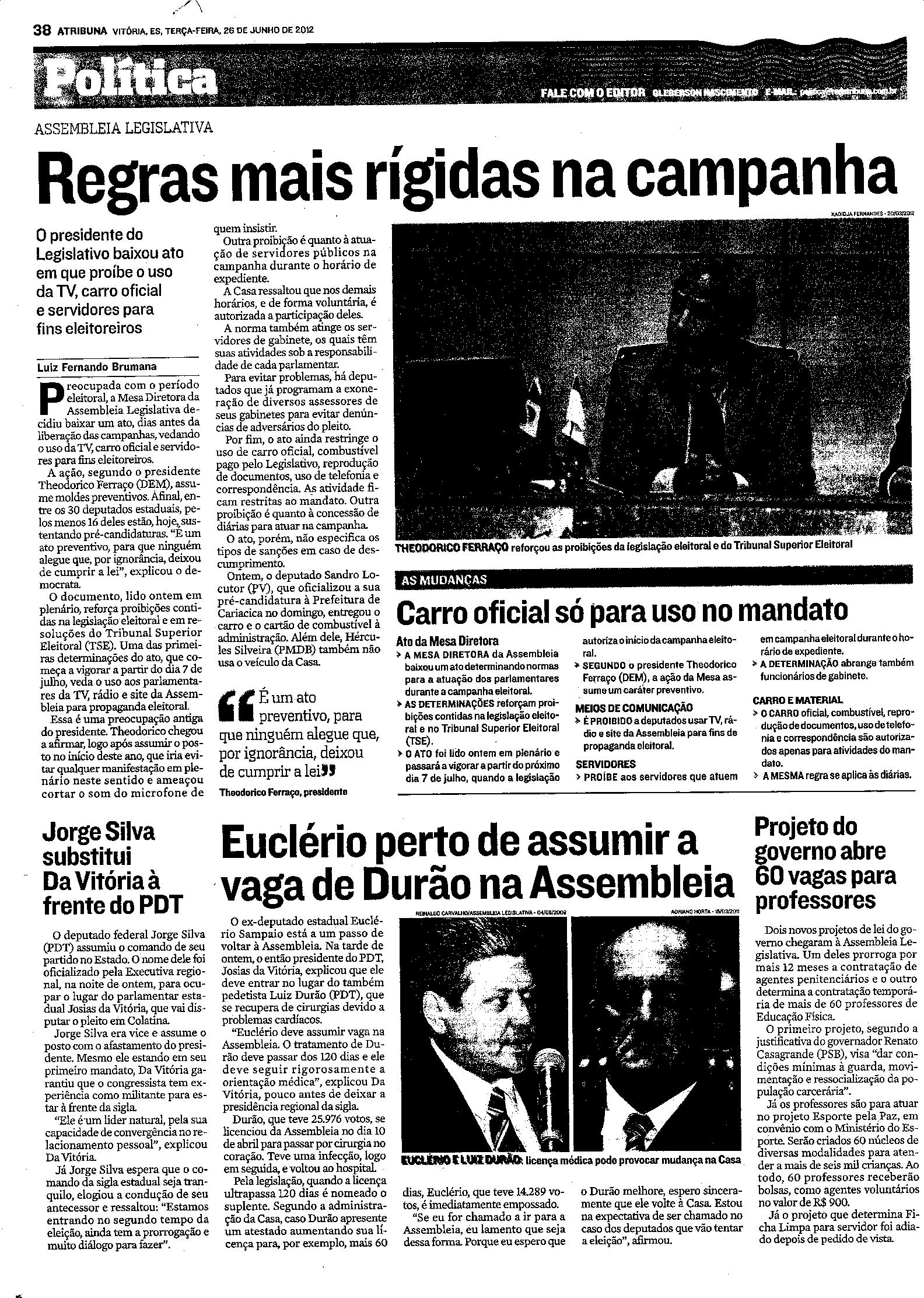 Regras mais rigidas na campanha