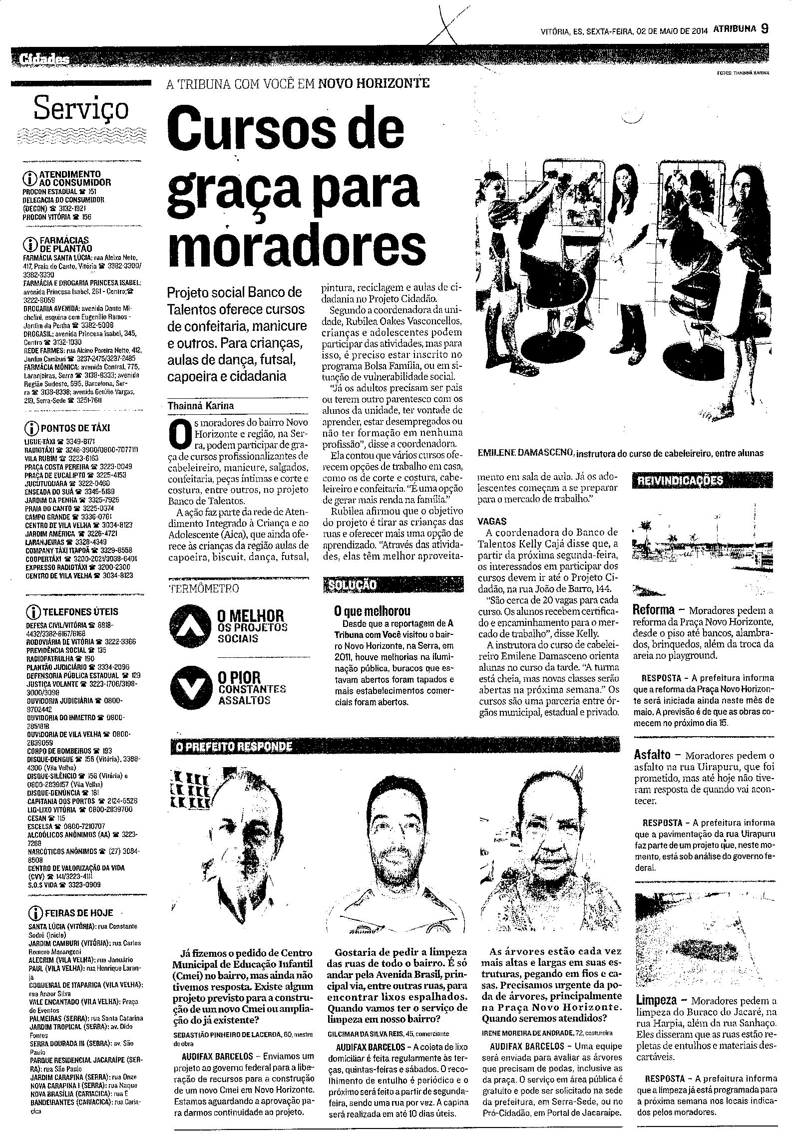 Reivindicações - O Prefeito Responde