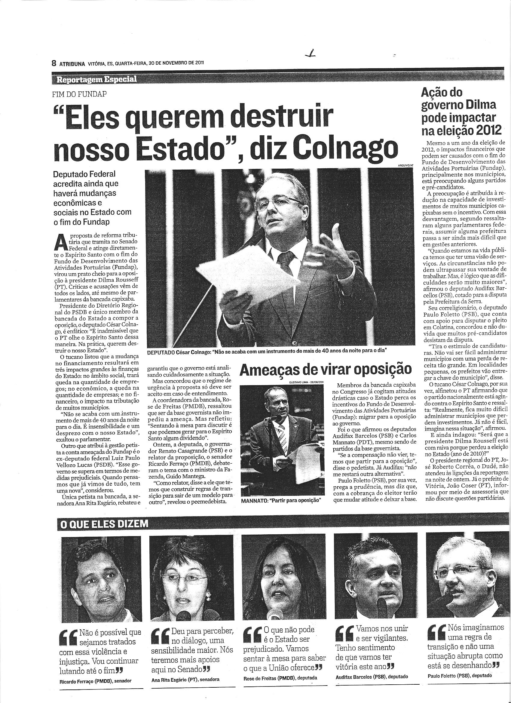 Reportagem Especial- Fim do Fundap