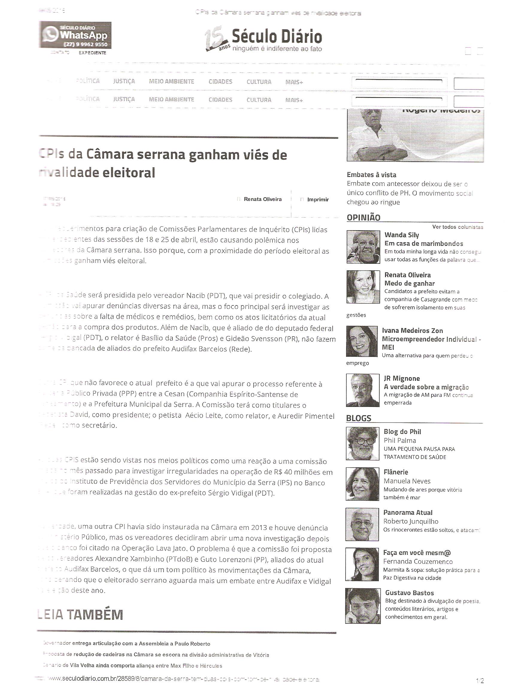 PORTAL SECULO DIARIO