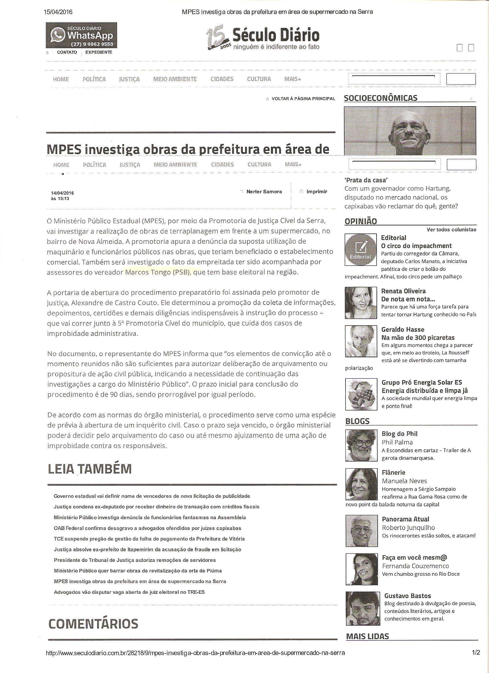 PORTAL SECULO DIARIO