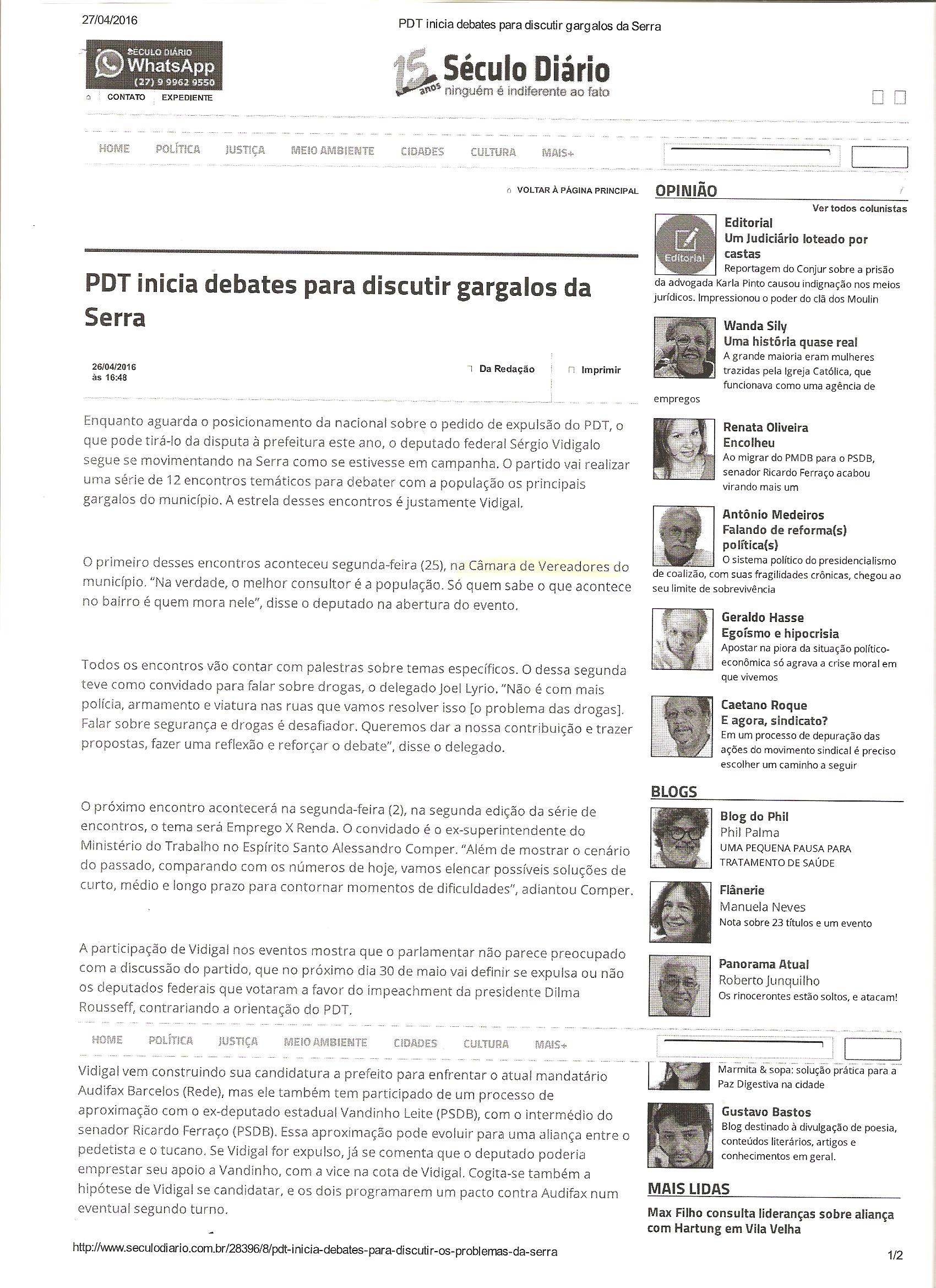 PORTAL SECULO DIARIO