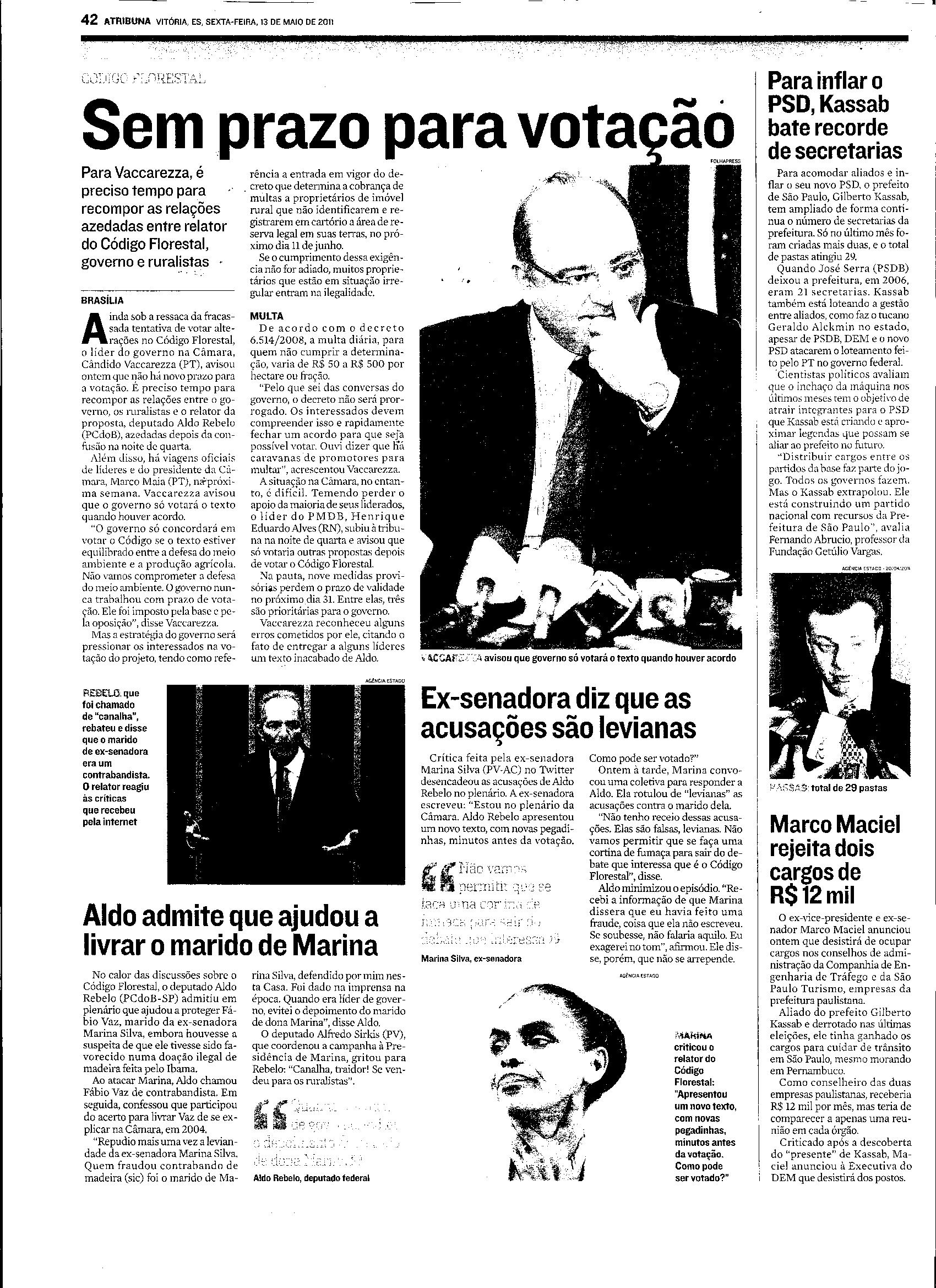 Código Florestal - Sem prazo para votação