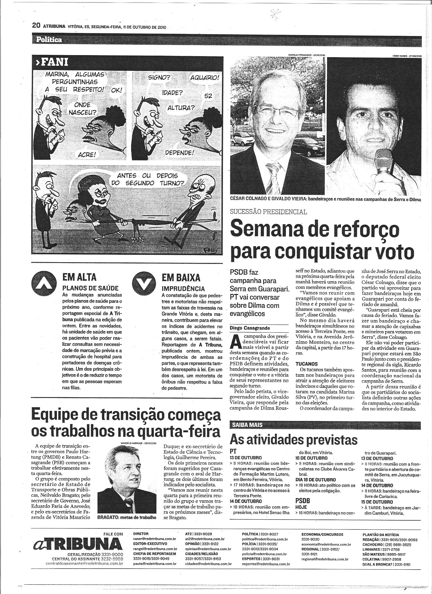 Semana de reforço para conquistar voto