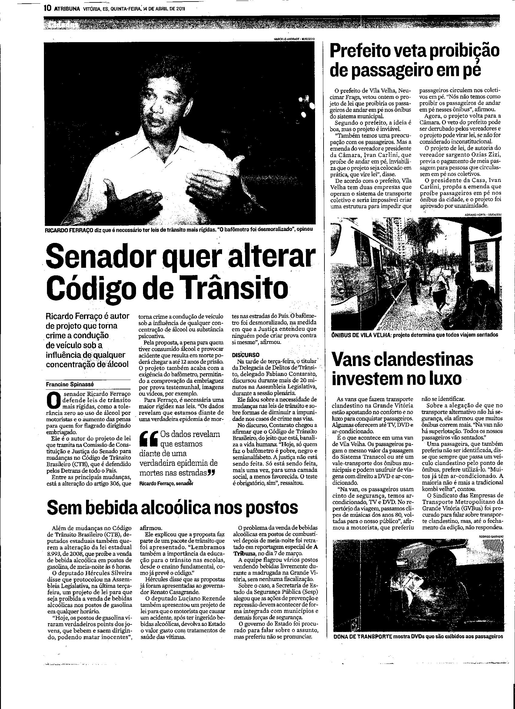 Senador quer alterar Código de Trânsito