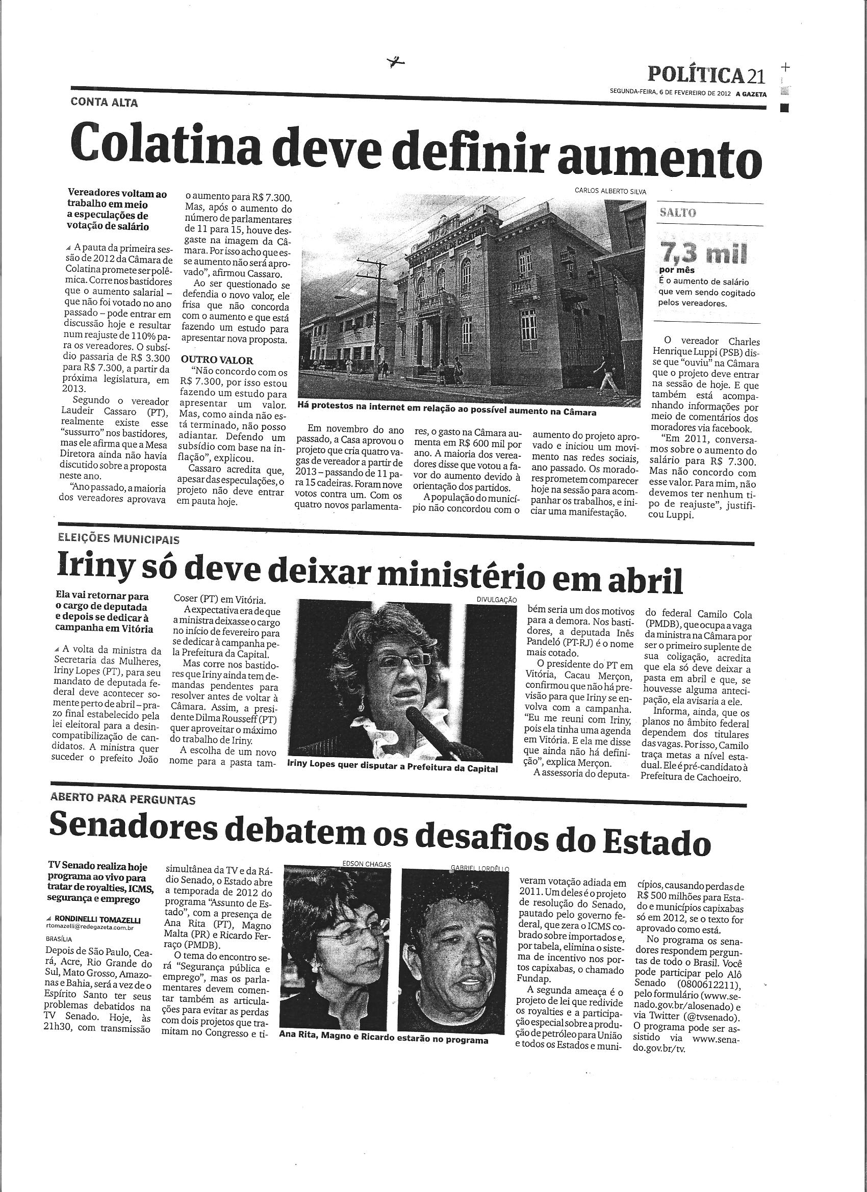 Senadores debatem os desafios do Estado