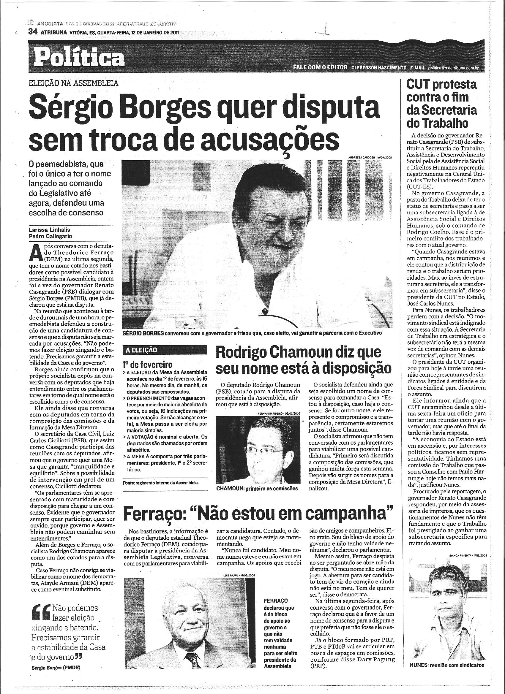 Sérgio Borges quer disputa sem troca de acusações