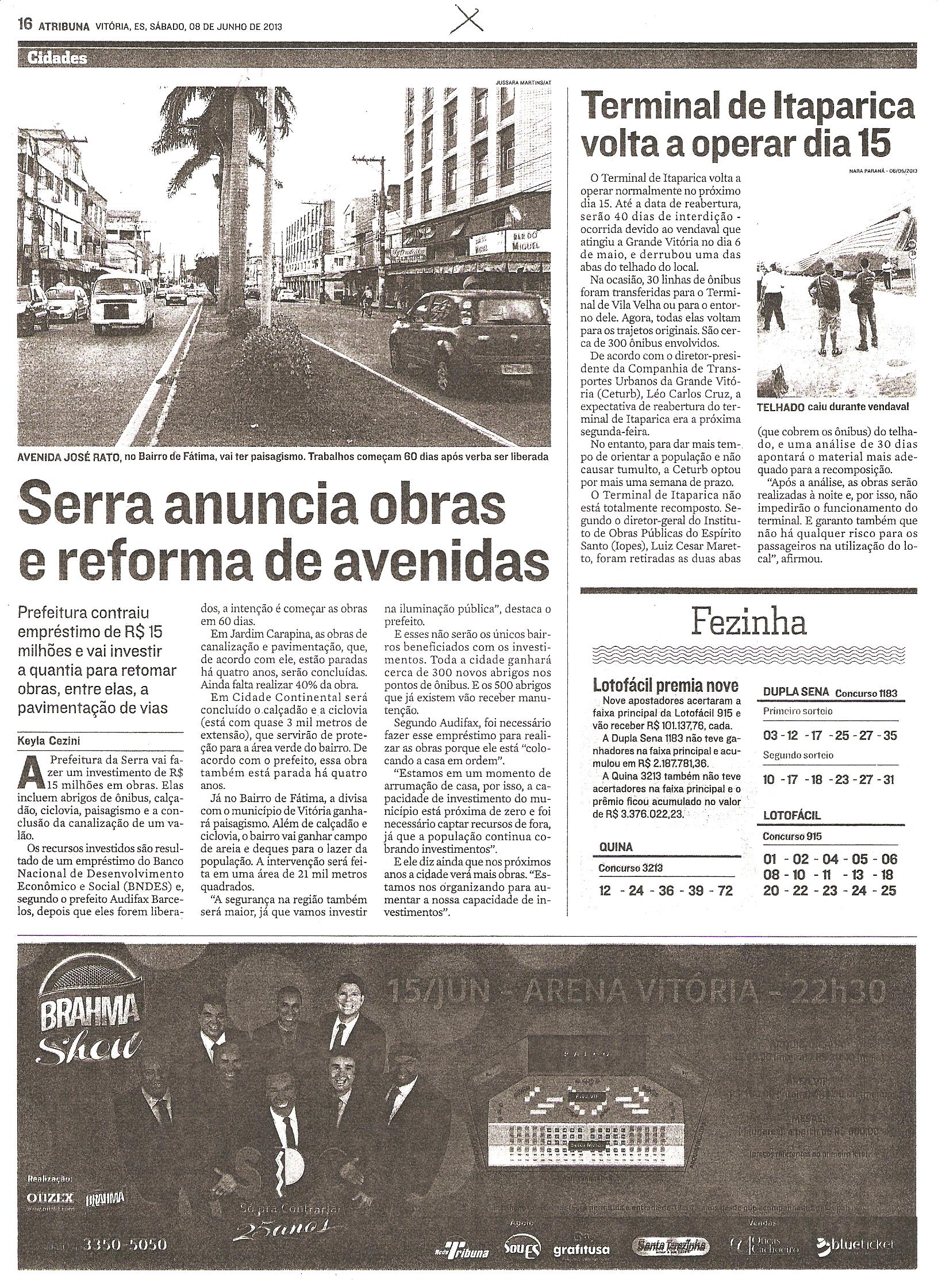 Serra anuncia obras e reformas de avenidas