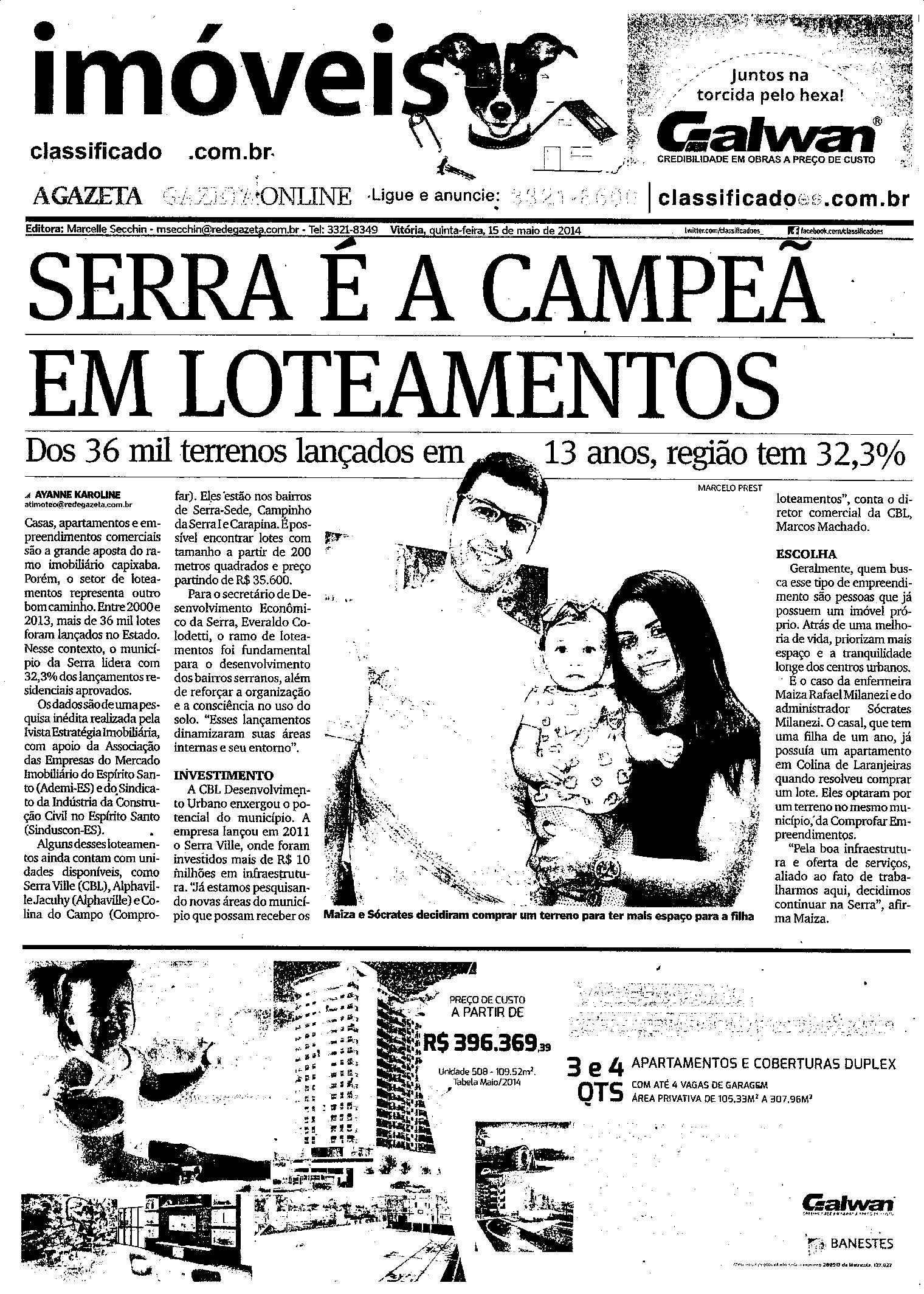 Serra é a campeã em loteamento 