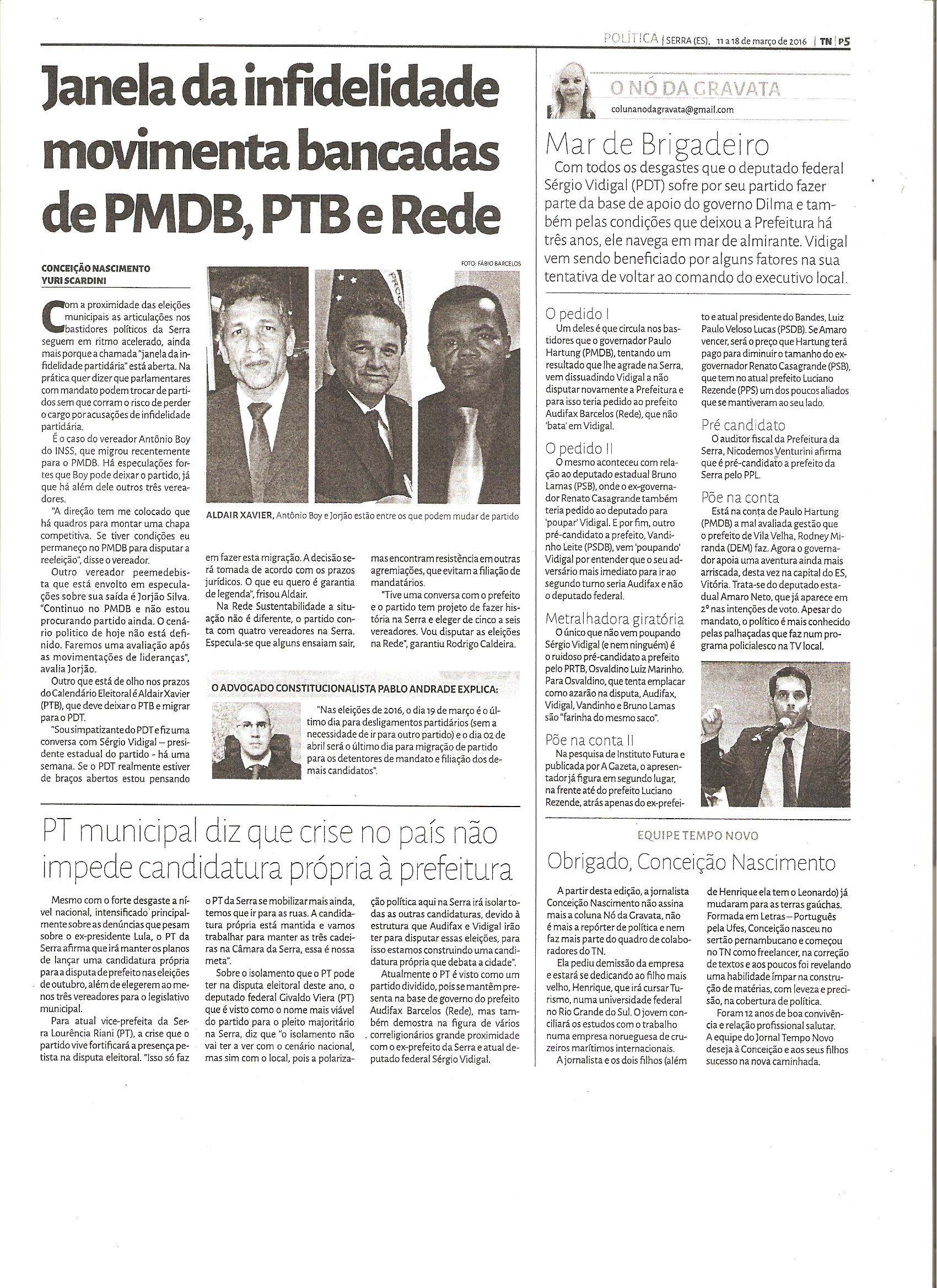 CLIPPING TN3 - 11 a 18/03/2016