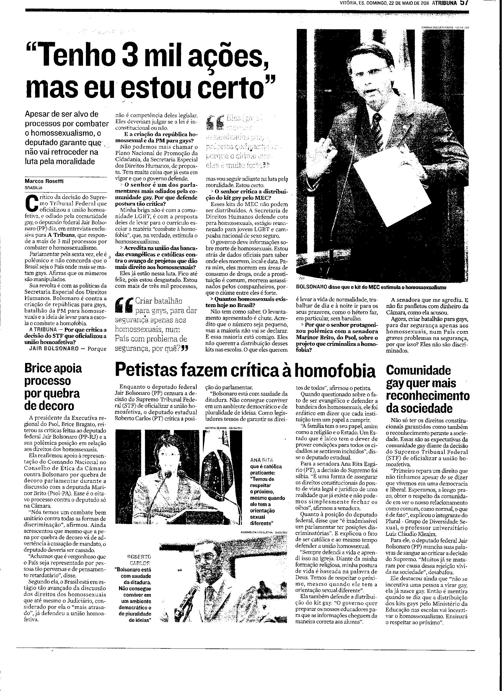 Entrevista com o Deputado Jair Bolsonaro