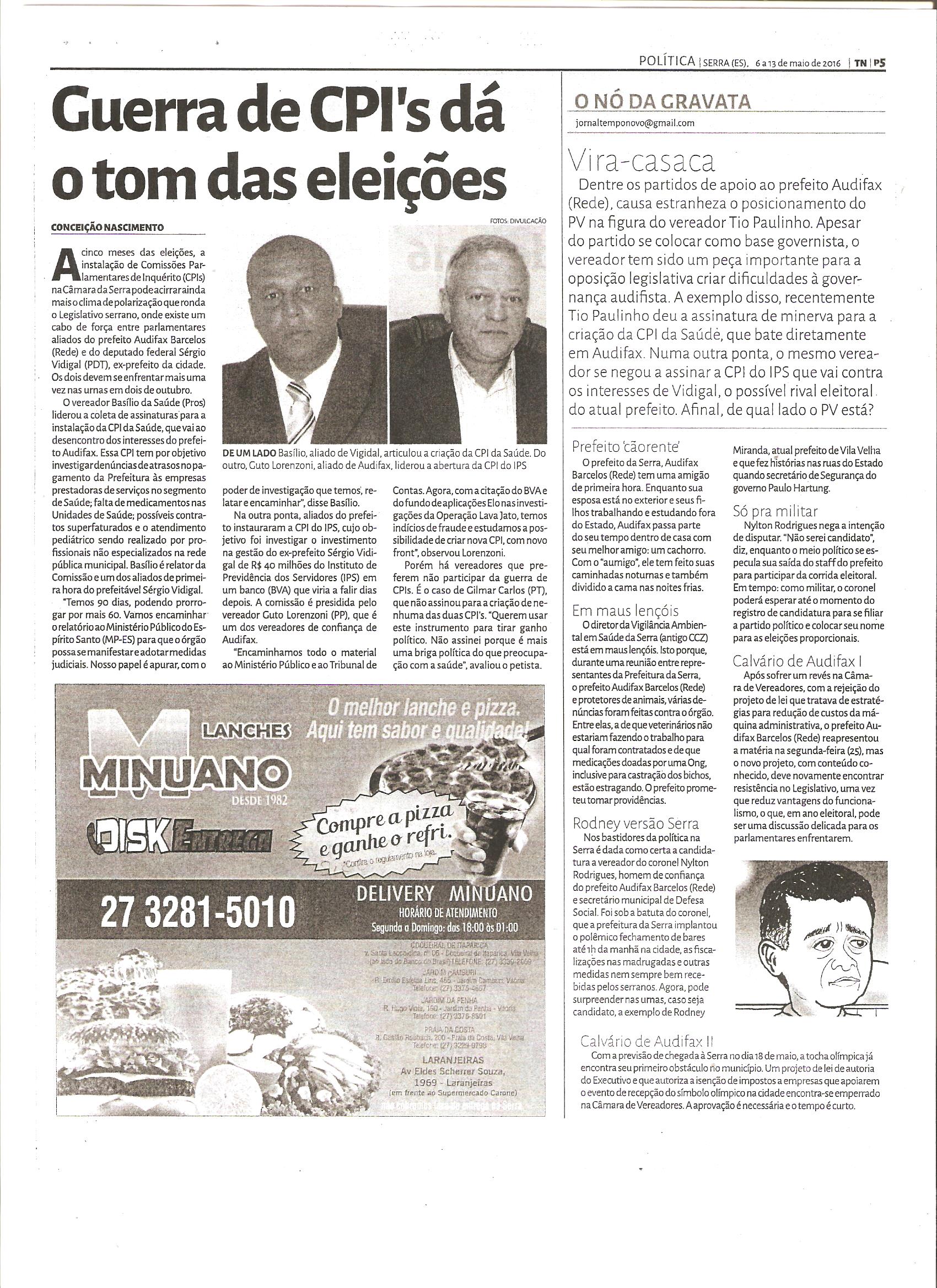 CLIPPING TN1 6 a 13 MAIO