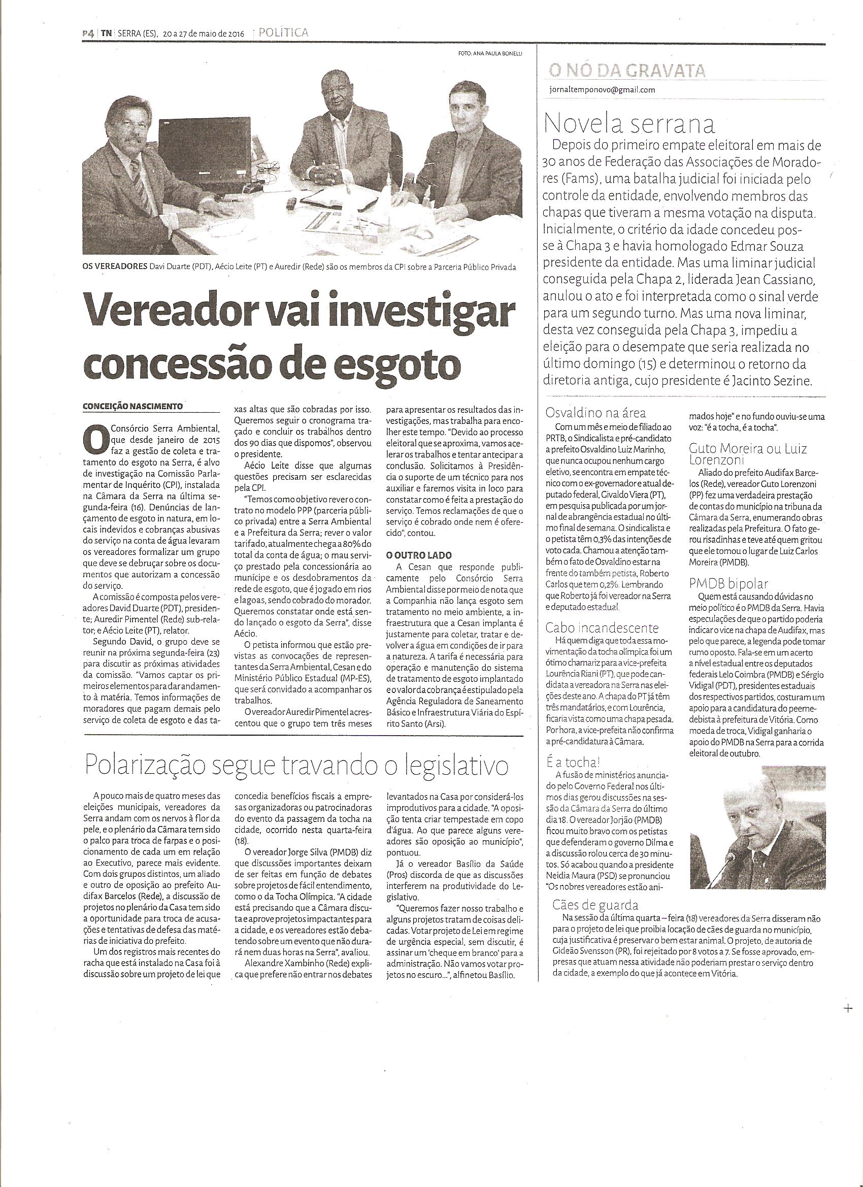 CLIPPING TN 20 a 27 MAIO