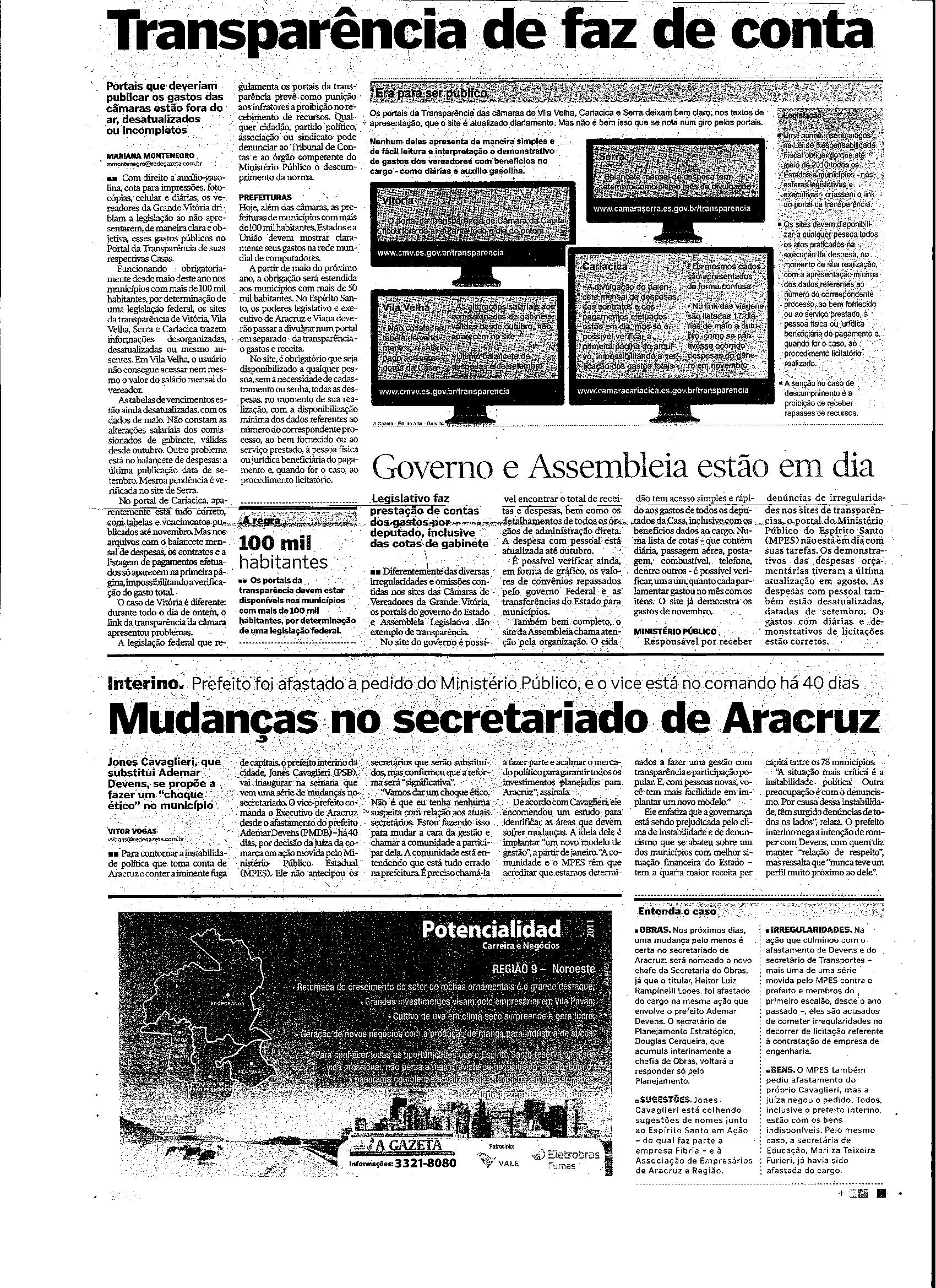 Transparência de faz de contas