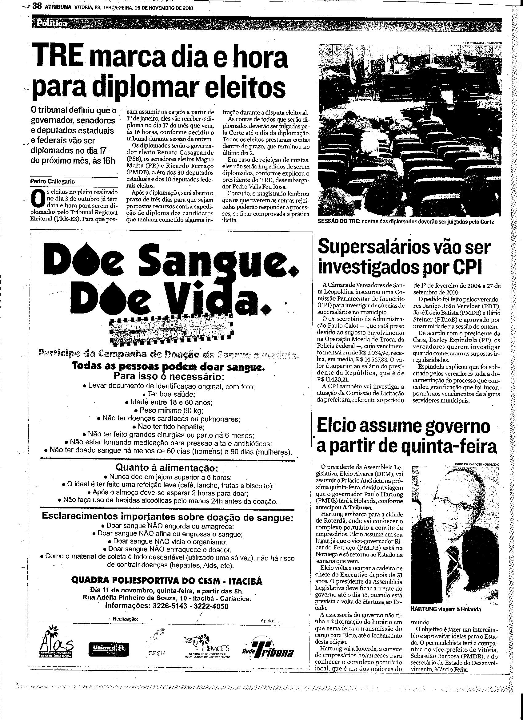 TRE marca dia e hora para diplomar eleitos