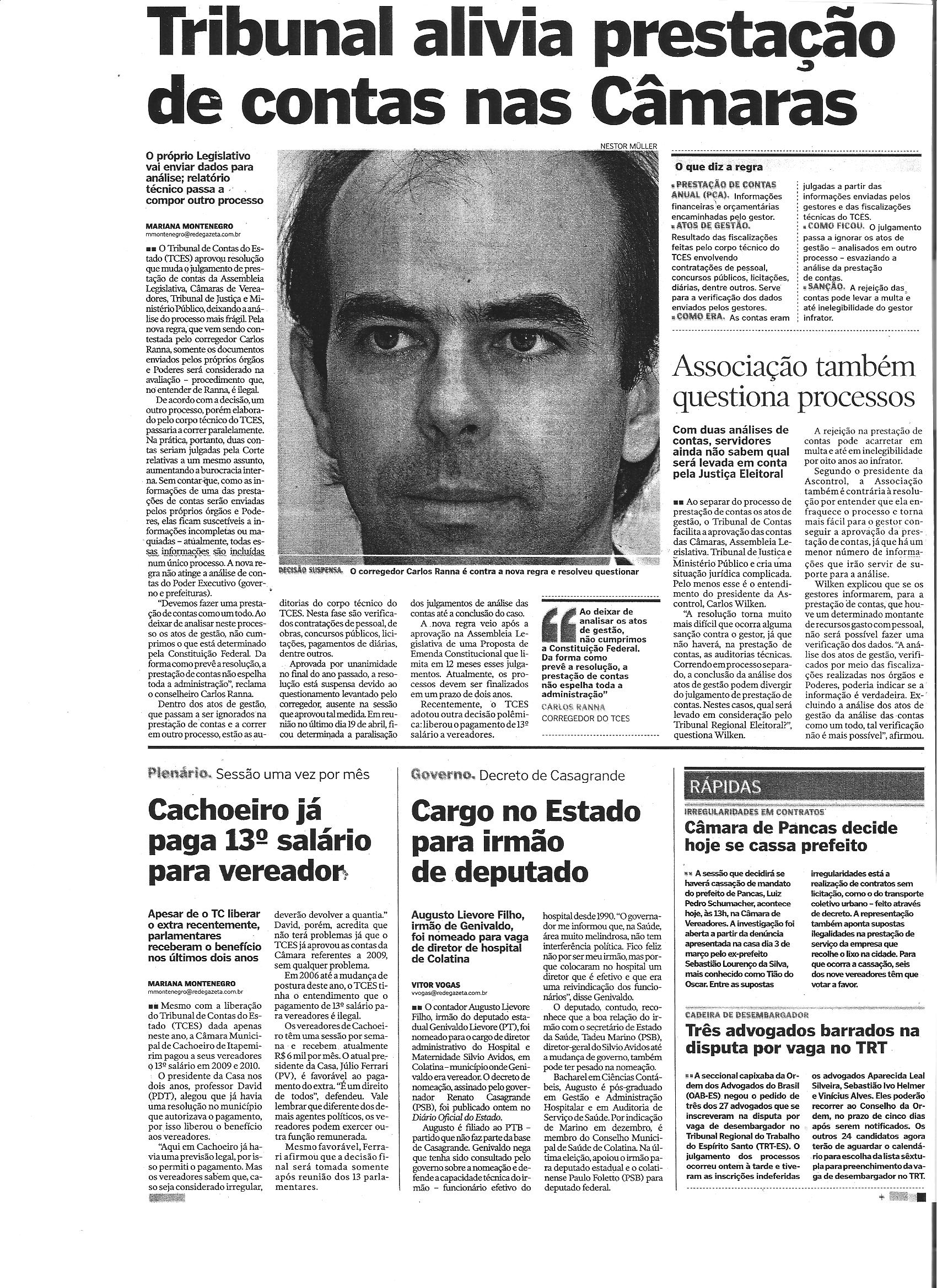 Tribunal alivia prestação de contas nas Câmaras
