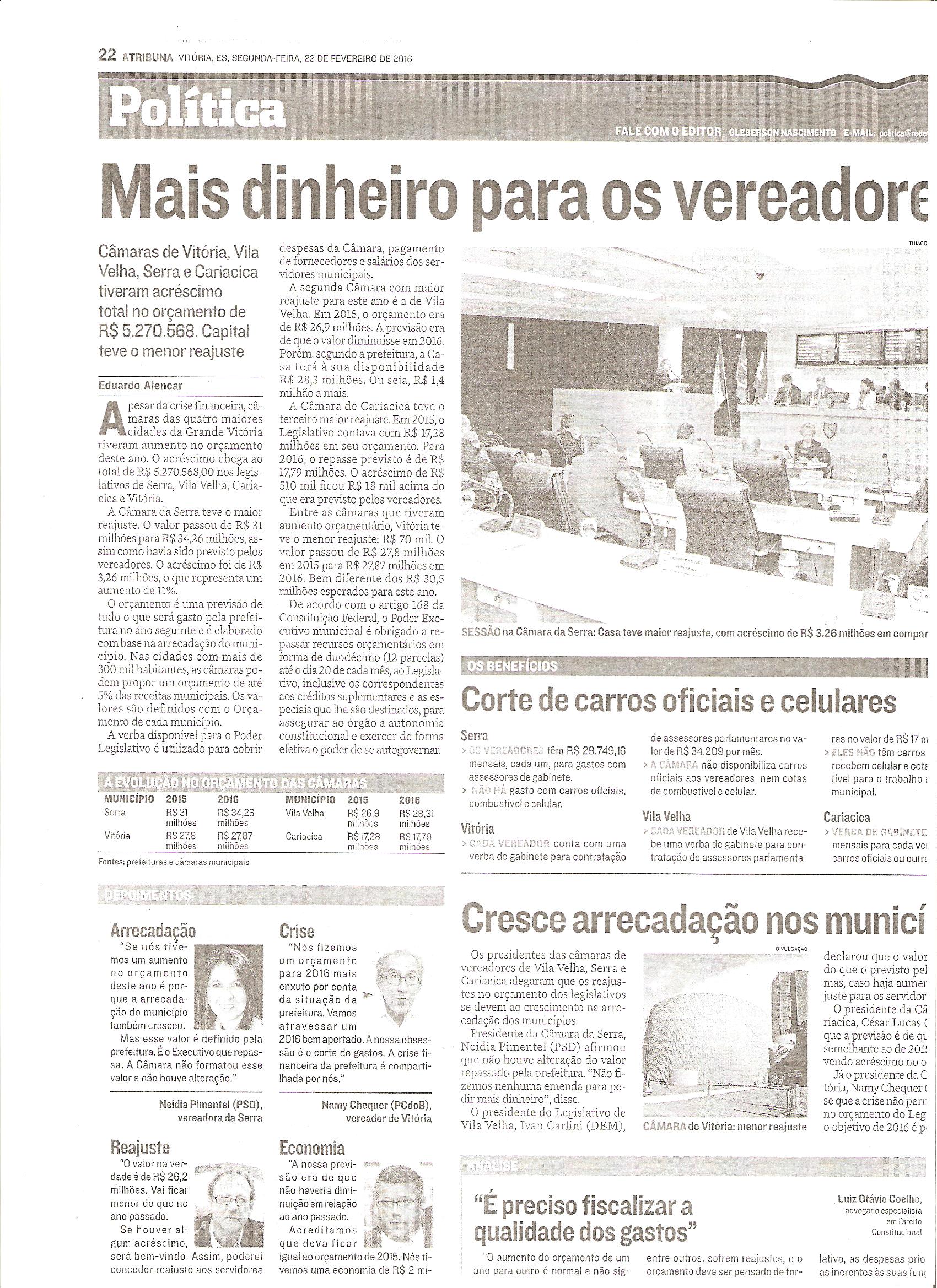 CLIPPING AT - 22/02/2016