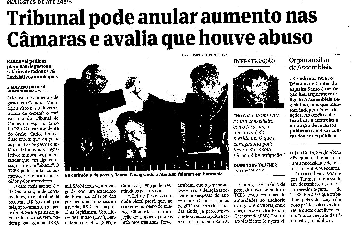 Tribunal pode anular aumento nas Câmaras e avalia que houve abuso