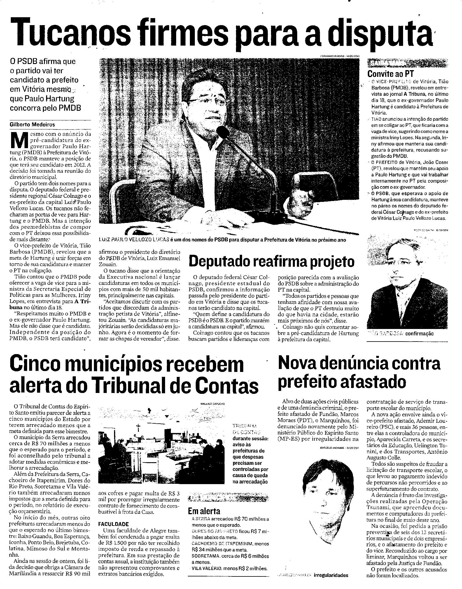Tucanos firmes para a disputa