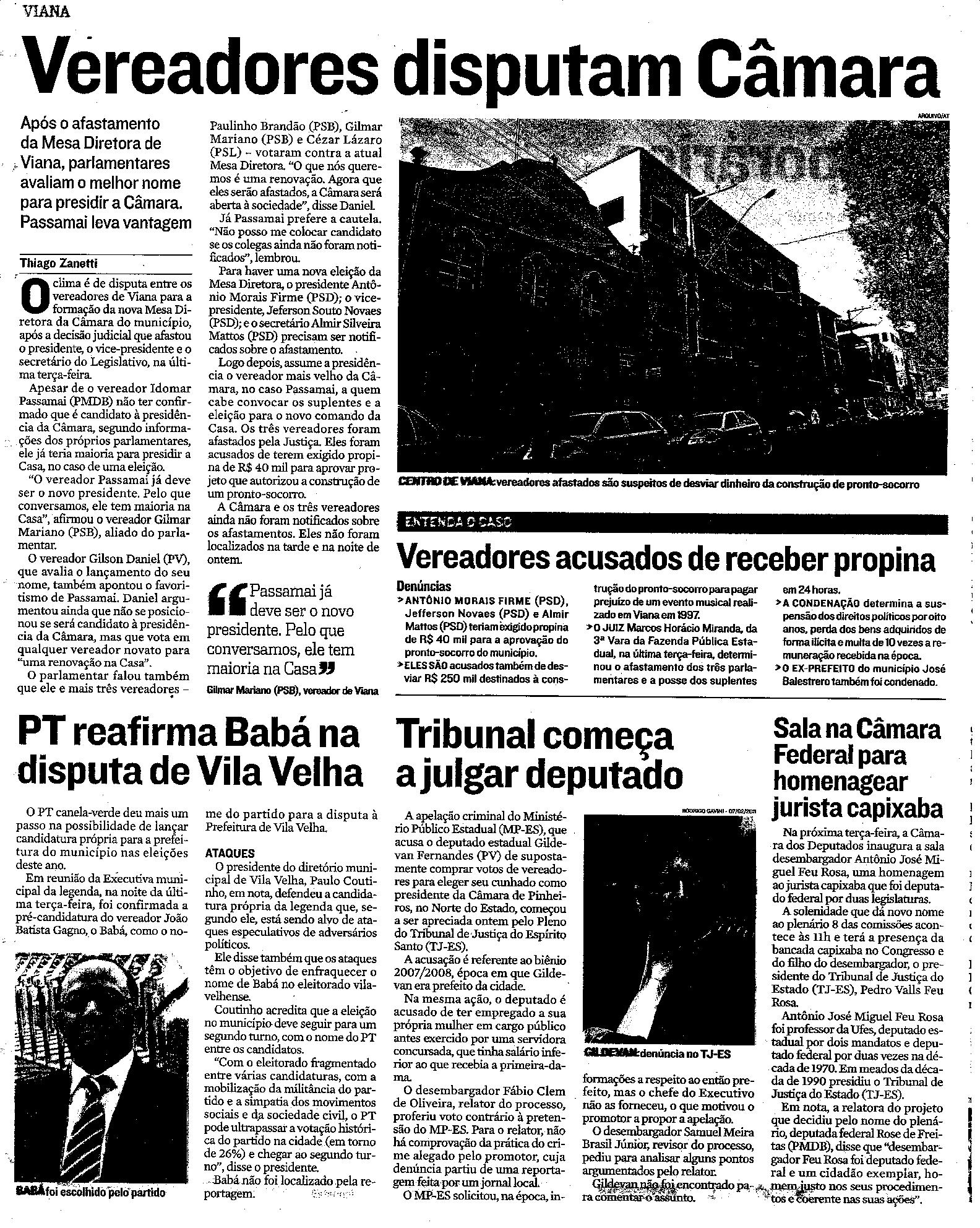 Vereadores aprovam empréstimo na Serra