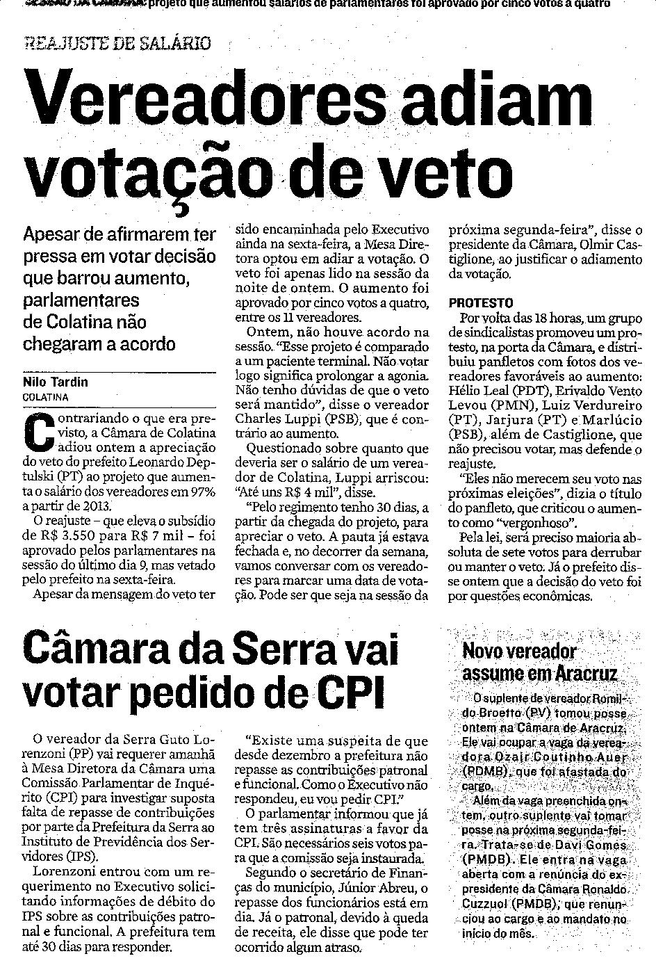 Reajuste de salário