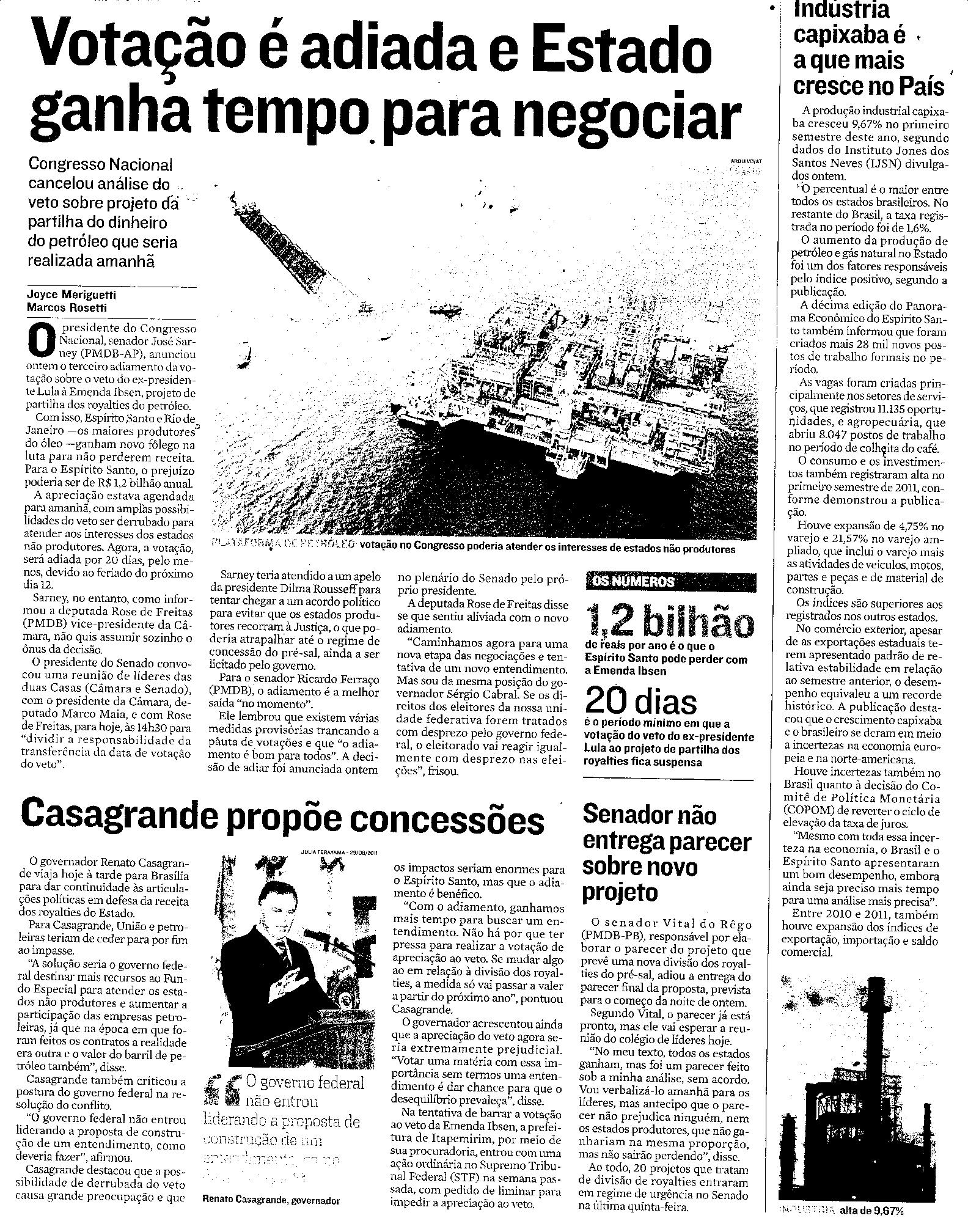 Votação é adiada e Estado ganha tempo para negociar
