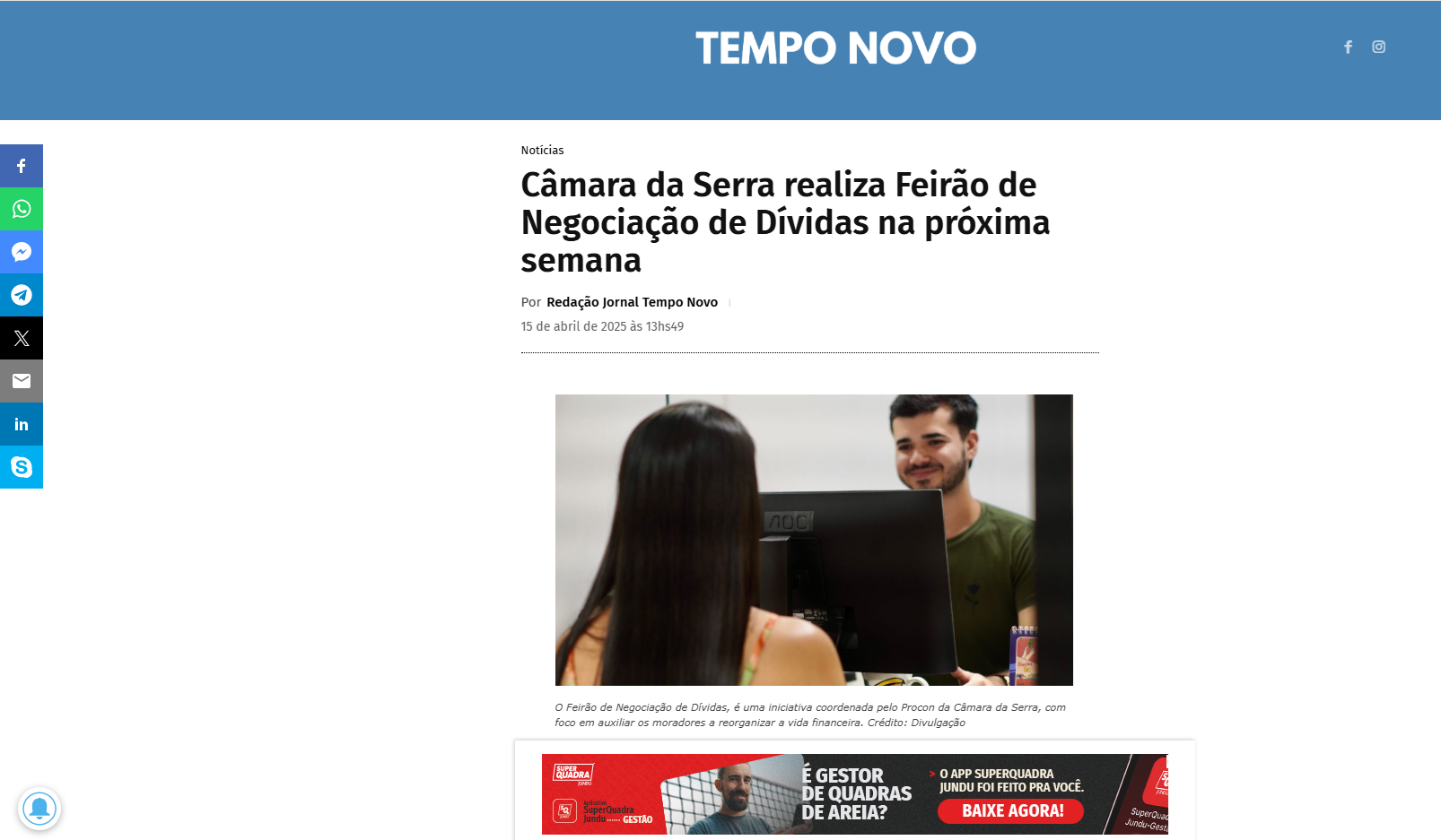 Feirão de negociação de dívidas 2025