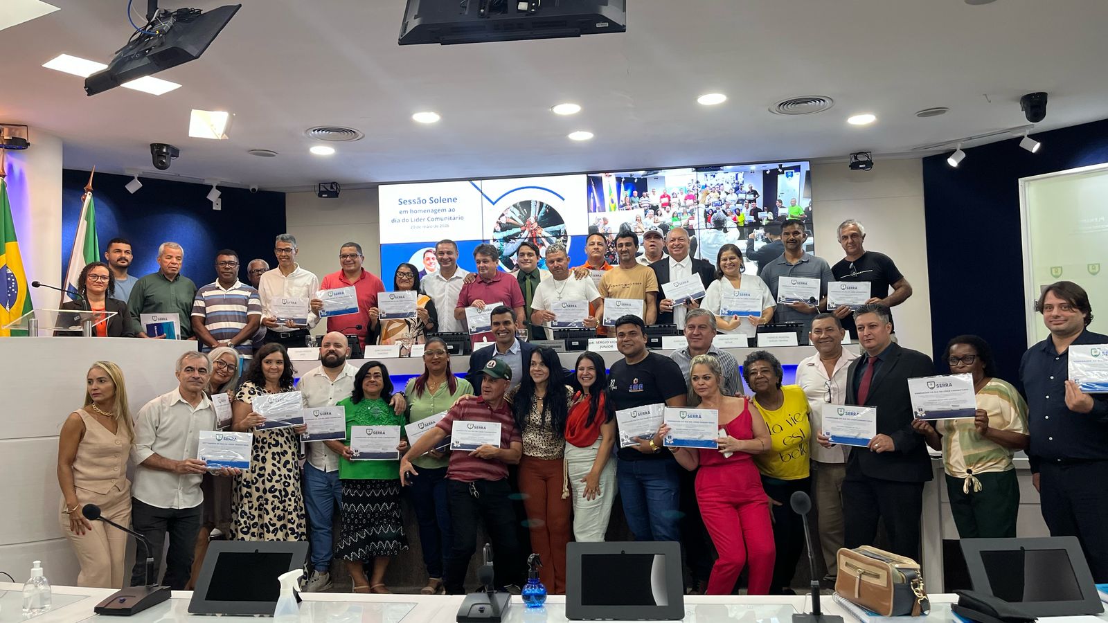 Câmara da Serra realiza sessão solene em homenagem ao Dia do Líder Comunitário